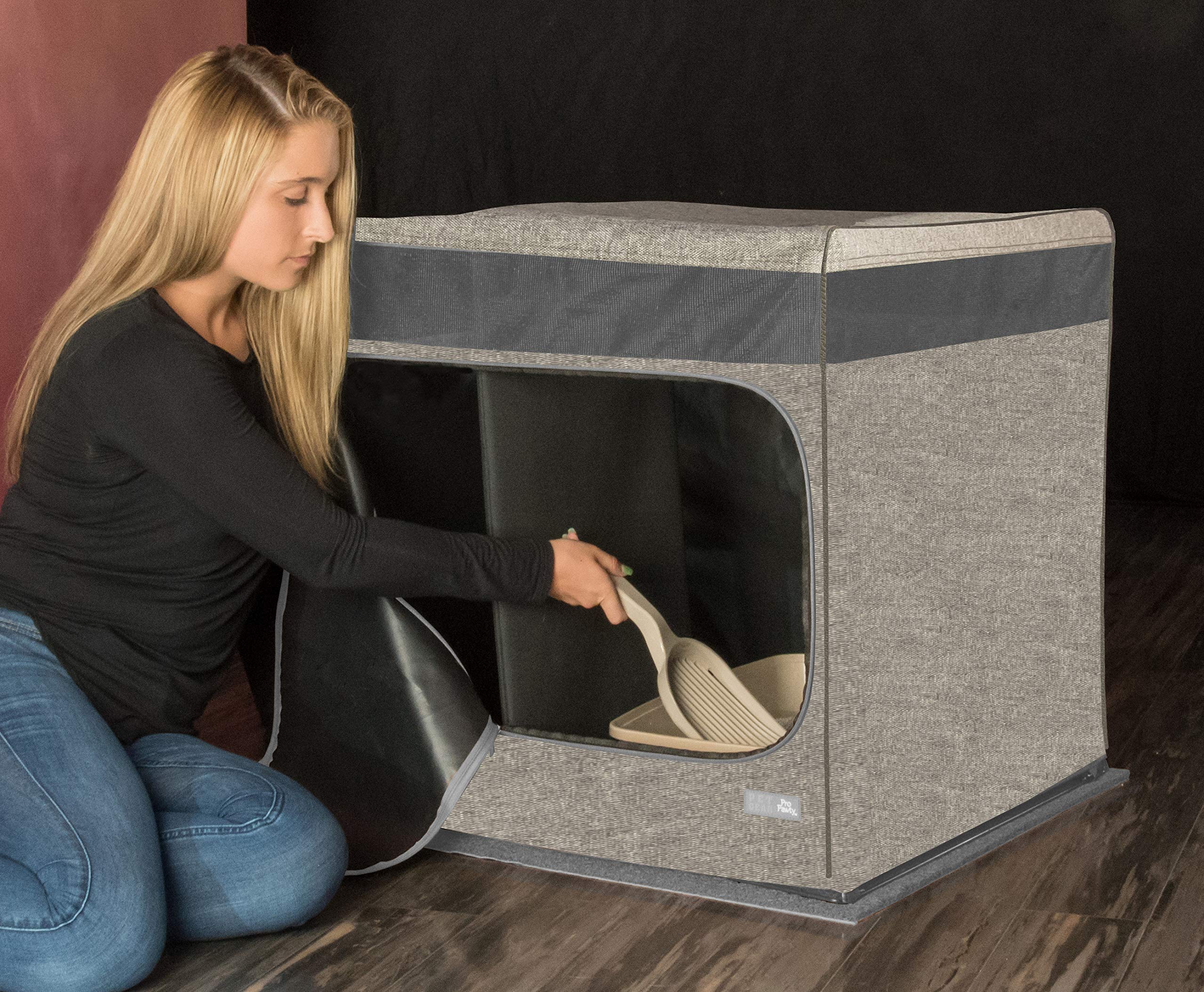 Pet Gear Pro Pawty For Cats With Littertrax Mat, Put An End To Scattered Litter, Foldable, Easy Clean, Litterbox Not Included, G