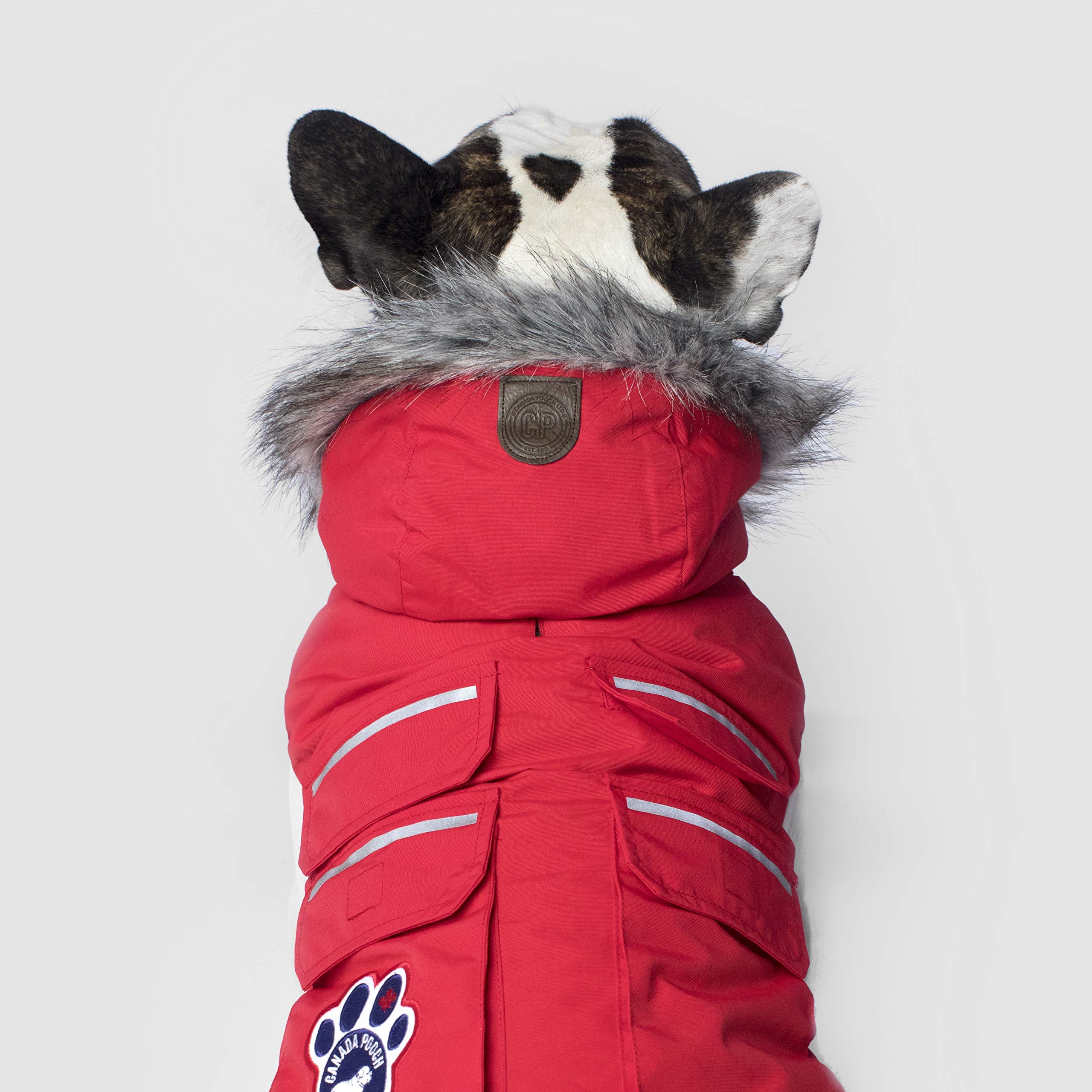 Canada Pooch Dog Winter Vest With Water-Resistent Insulation Down Jacket For Warmth Comfortable Winter Dog Coat With Fleece Lini