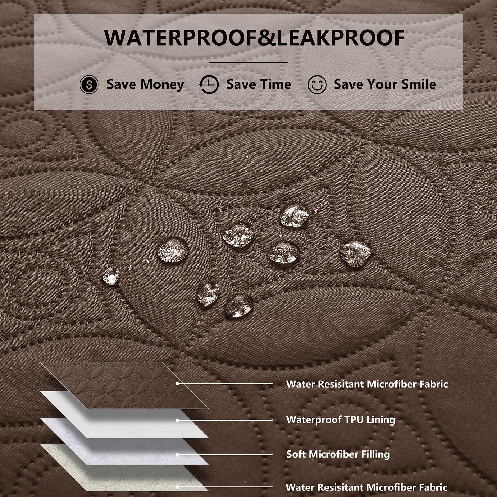 Tuffeel Waterproof Dog Blanket, 30x53 inches Small Pet Couch Covers for Sofa, Chair Bed Furniture Protector from Dogs Washable a