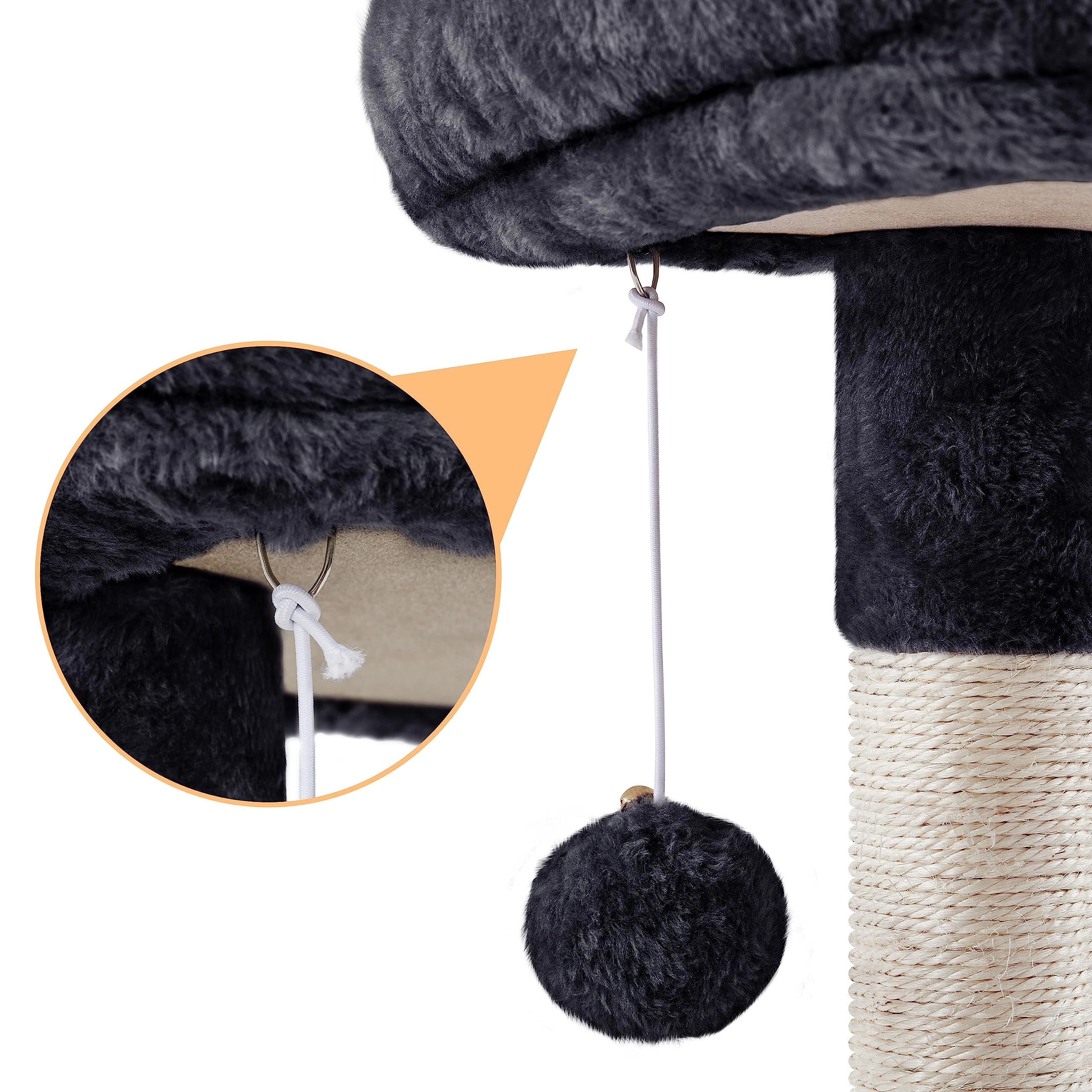 Yaheetech Cat Tree For Indoor Cats, 34In Cat Tower Cat Condo, Cat Furniture Activity Center Cat Bed Furniture W/Dangling Ball For Indoor Cat Kittens