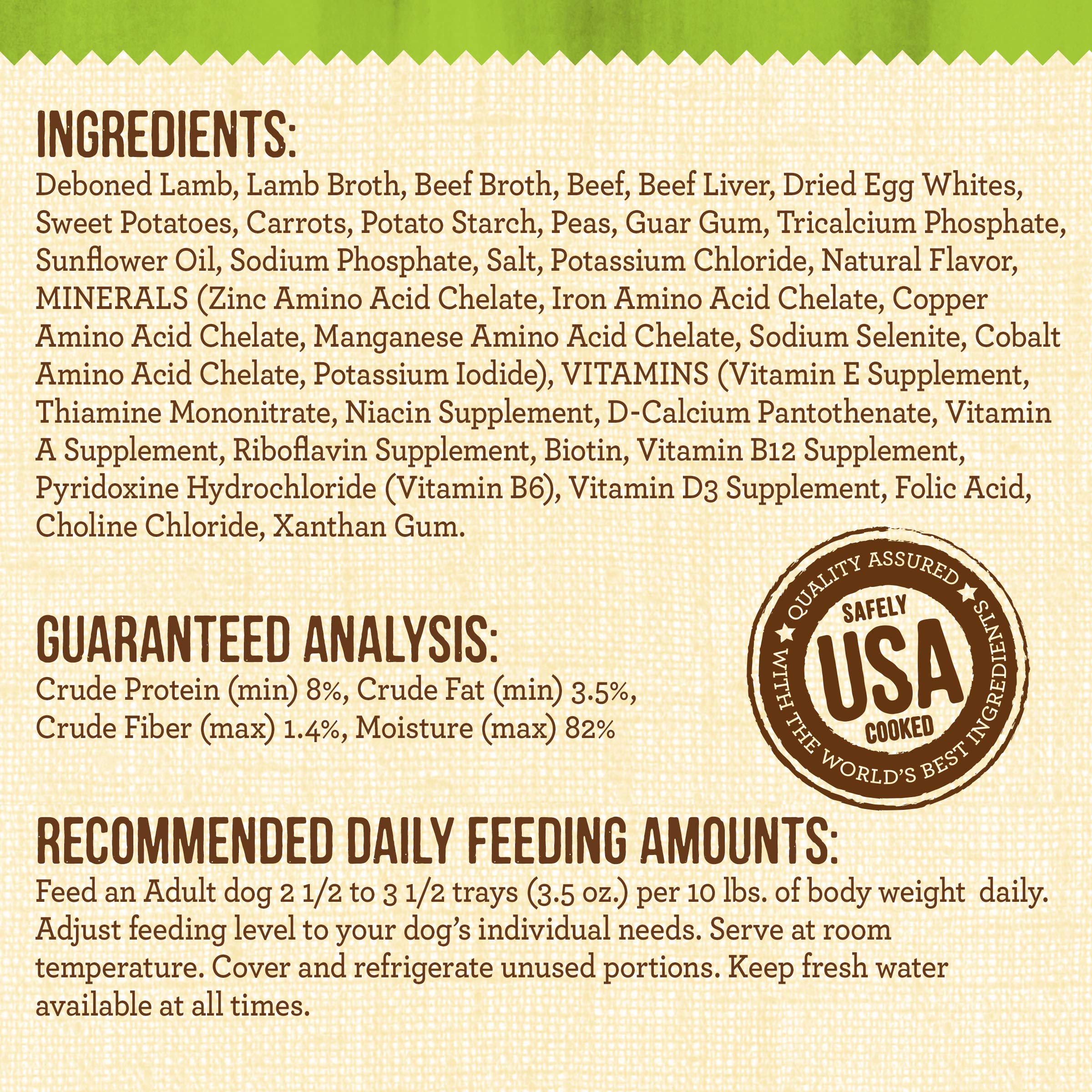 Merrick Lil Plates Grain Free And Gluten Free Natural Wet Dog Food For Small Dogs, Soft Little Lamb Chop Stew - (12) 3.5 oz. Tub