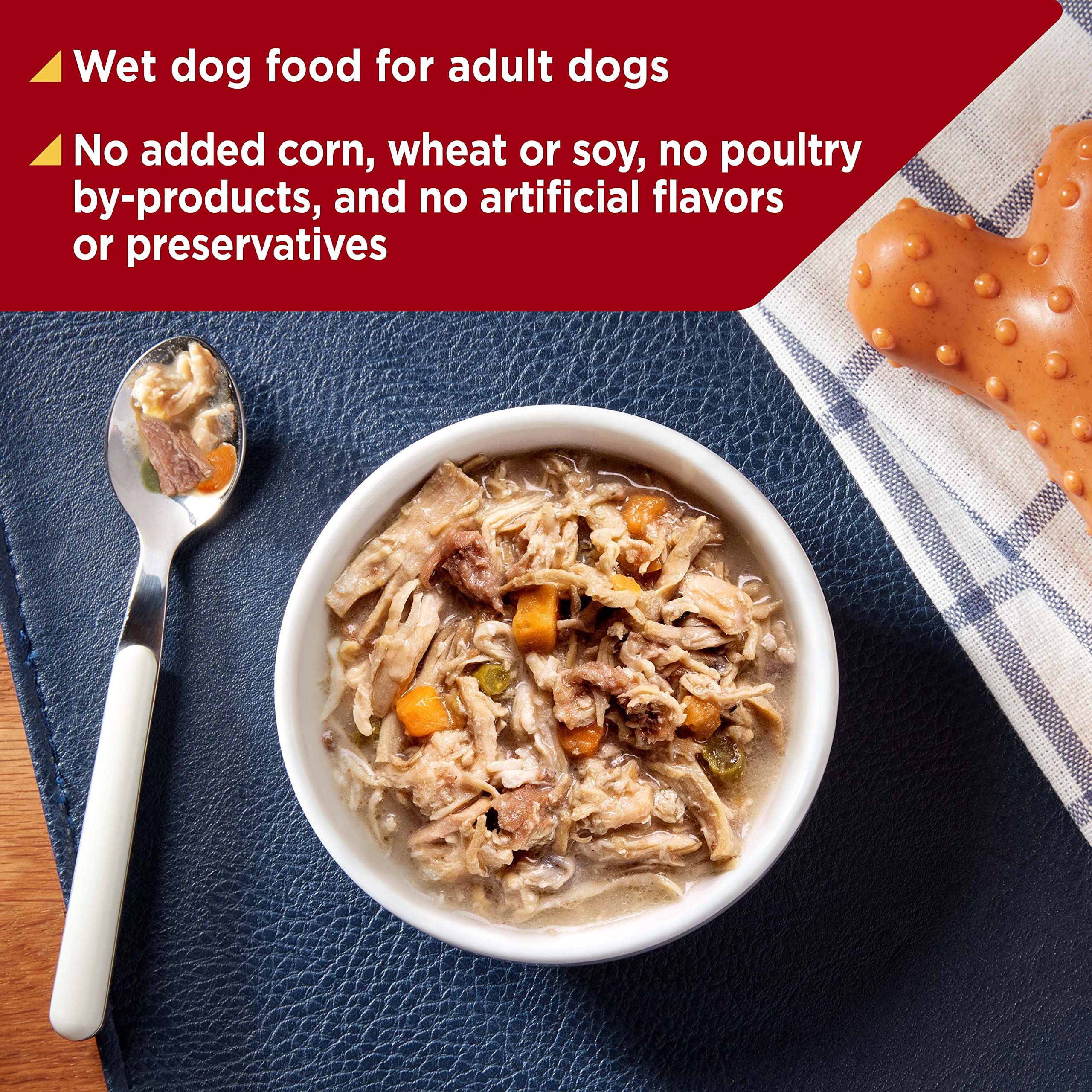 Nature s Recipe Grain Free Chicken & Beef Recipe in Savory Broth Wet Dog Food, 2.75 oz. Cup, 12 Count