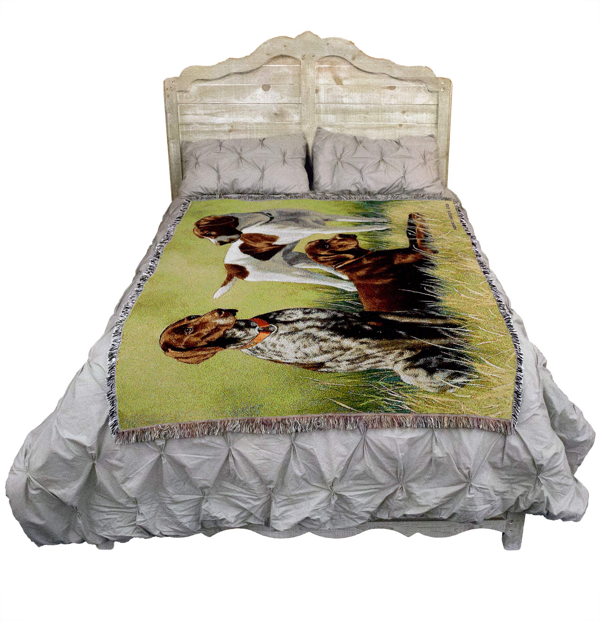 Pure Country Weavers Variations On a Breed Pointers Blanket by Bob Christie - Gift for Dog Lovers - Tapestry Throw Woven from Co