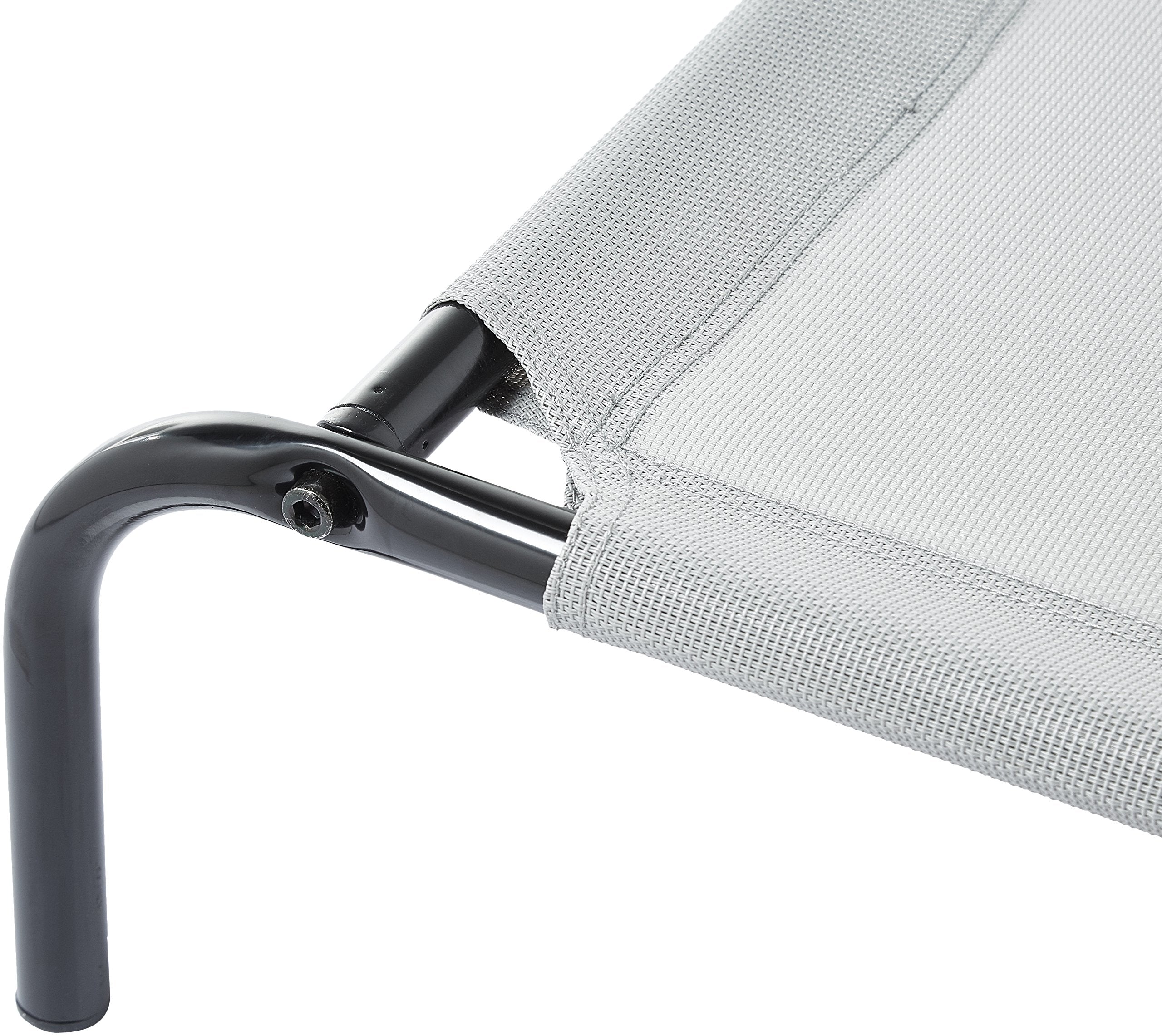 Amazon Basics Cooling Elevated Breathable Pet Bed For Dog, X-Large (60.1 X 37.1 X 8.9 Inches), 1 Count, Grey