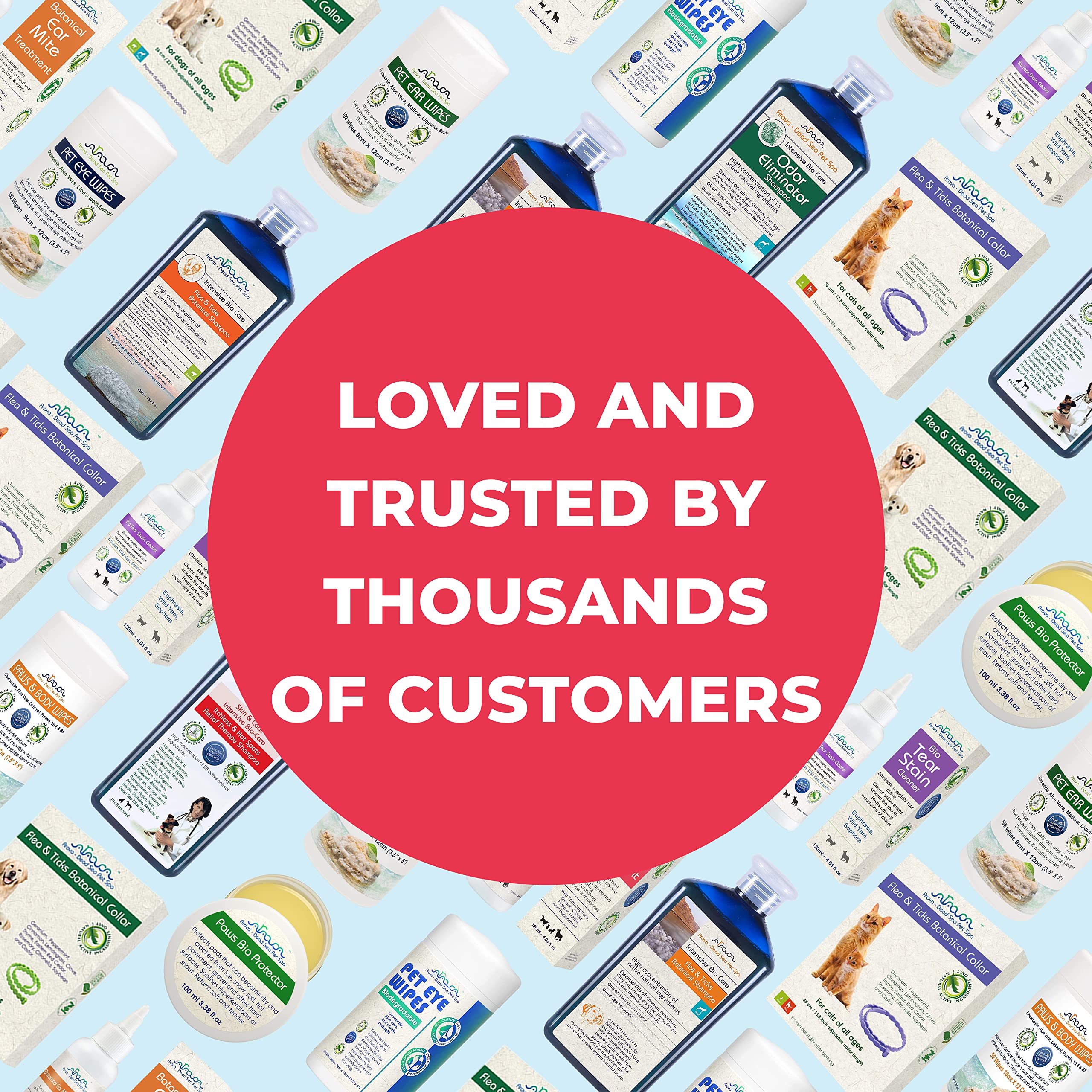 Arava Pet Eye Wipes for Dogs Cats Puppies & Kittens - 100 Count - Natural and Aromatherapy Medicated Cat Dog Eye Wipes for Disch