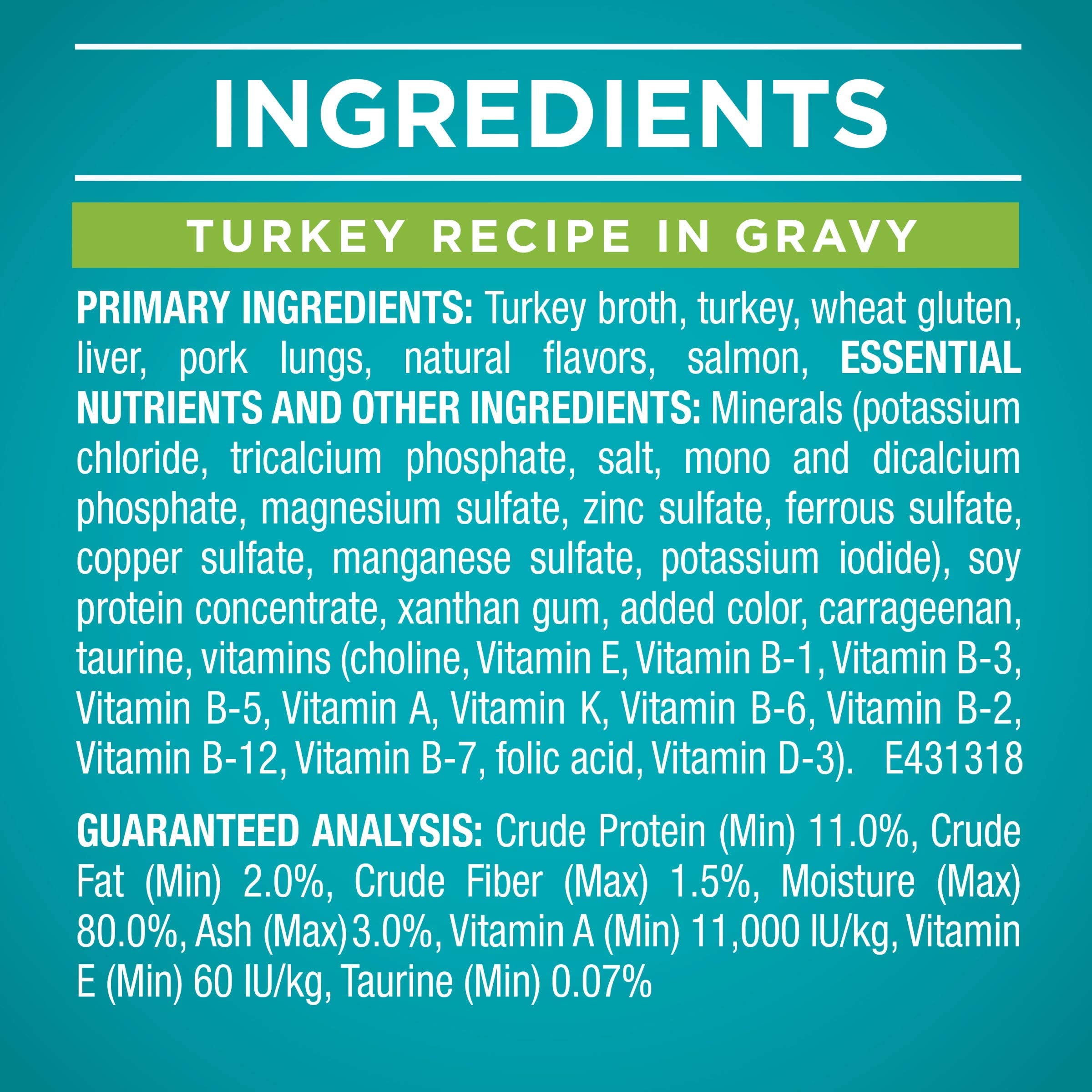 Purina ONE Natural, High Protein Cat Food Variety Pack, Turkey, Chicken and Tuna Recipes - (2 Packs of 12) 3 oz. Cans