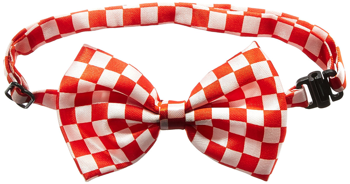 Mirage Pet Products Dog Bow Tie, Red Checkered