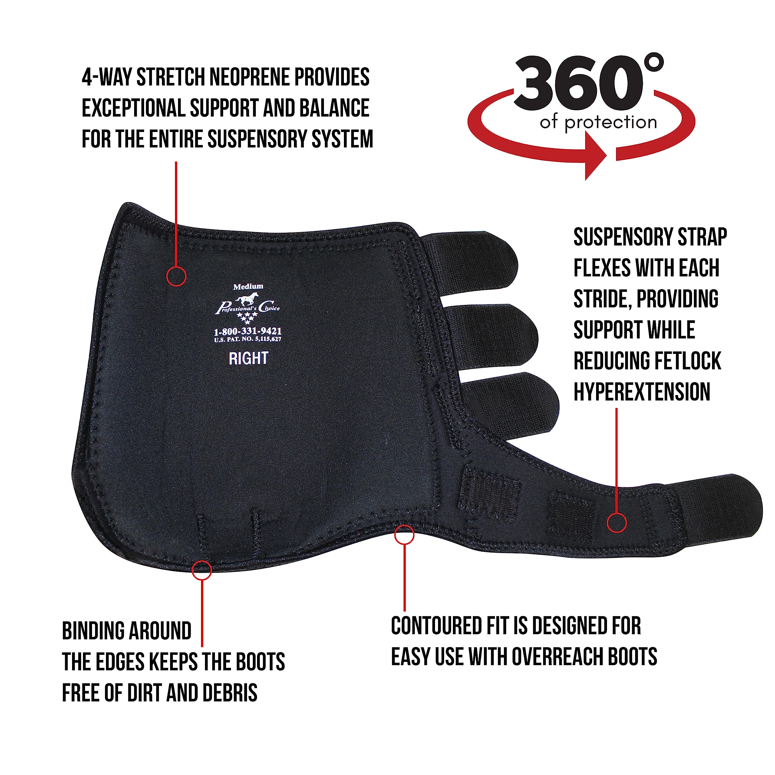 Professional'S Choice Smb-3 Sports Medicine Boot | 360 Degrees Of Impact Protection | Support For The Suspensory System | Value