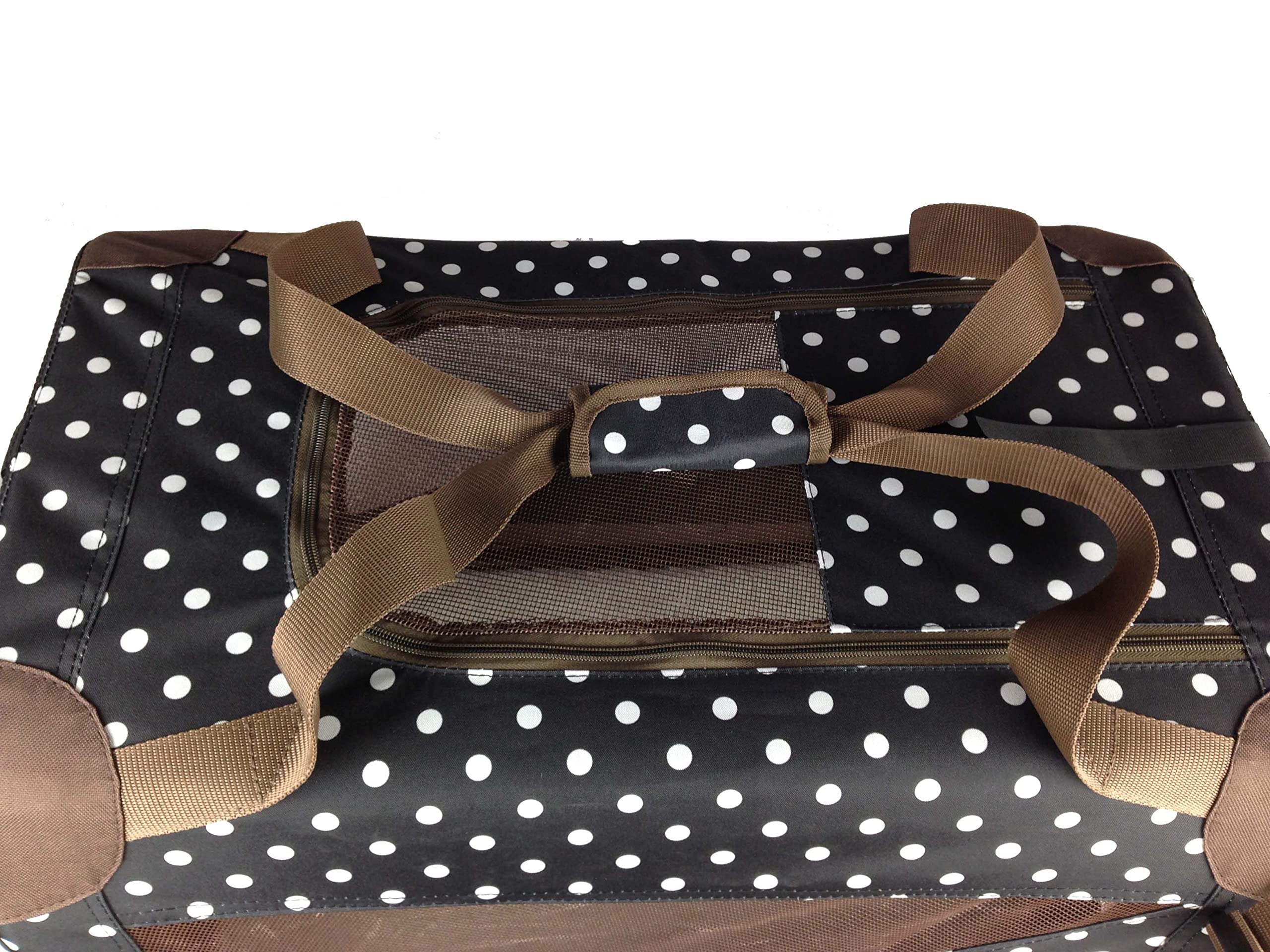 Pet Life Vista-View 360 Degree Zippered And Collapsible Soft Folding Dog Crate - Folding Travel Dog Kennel With Zippered Entrances Along The Pet Crate