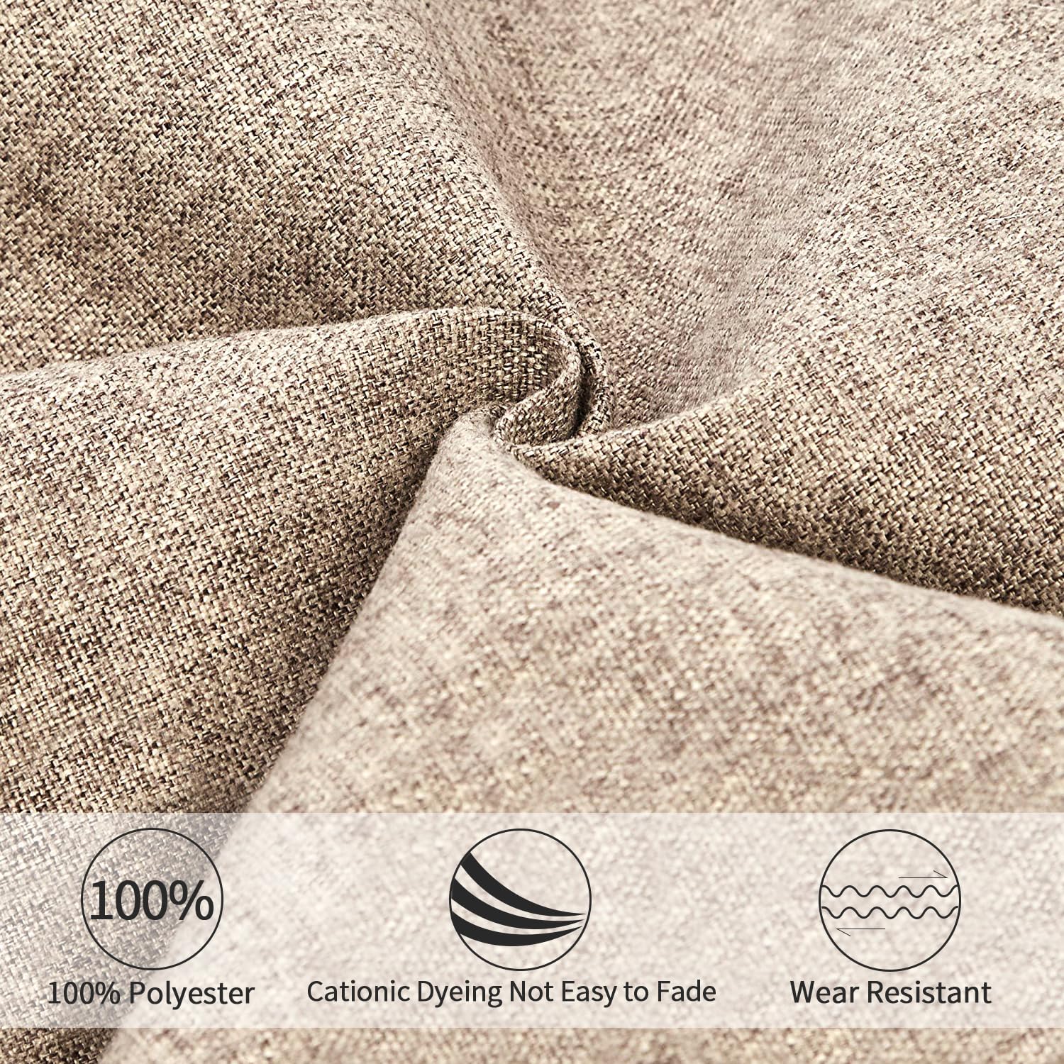 Panku Orthopedic Dog Beds For Extra Large Dogs, Dog Pad For Crate With Durable Washable Waterproof Linen Removable Cover, Cream