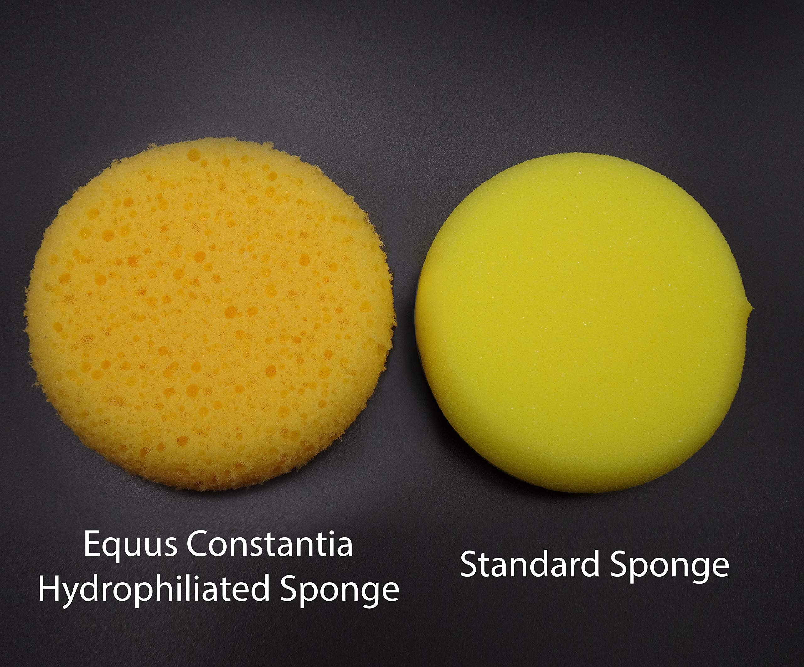 Premium Synthetic Horse Tack Sponges: 12Pc Value Pack (10 Round 2.8' X1', 2 Large 6'X4'X2') With Cotton Bag, For Saddles, Bridles, Boots And Leather Care By Equus Constantia