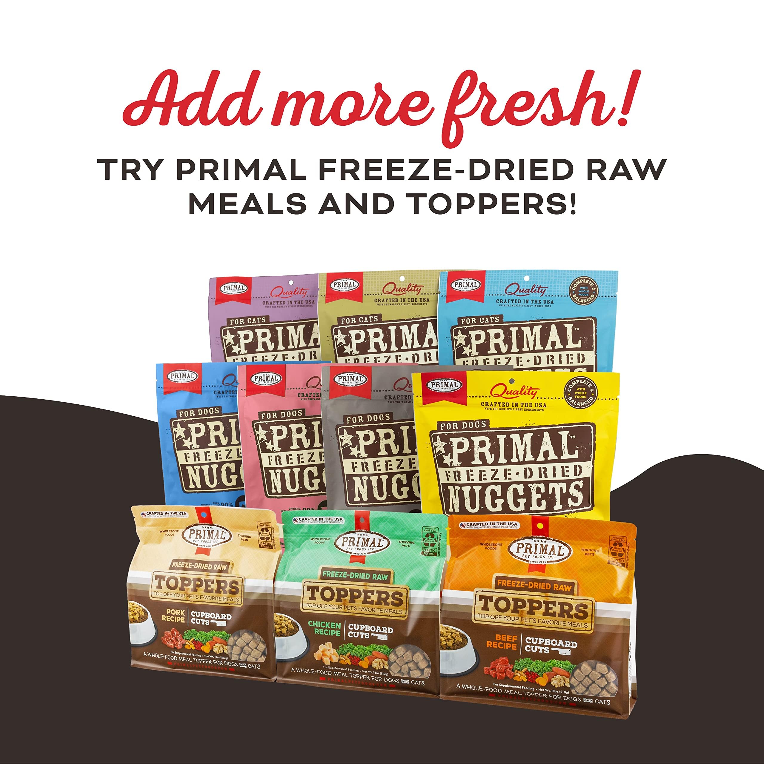 Primal Beef Jerky Dog Treats Made with Beef Bone Broth, Give Pieces a Chance, Training Treat for Dogs, 4 oz