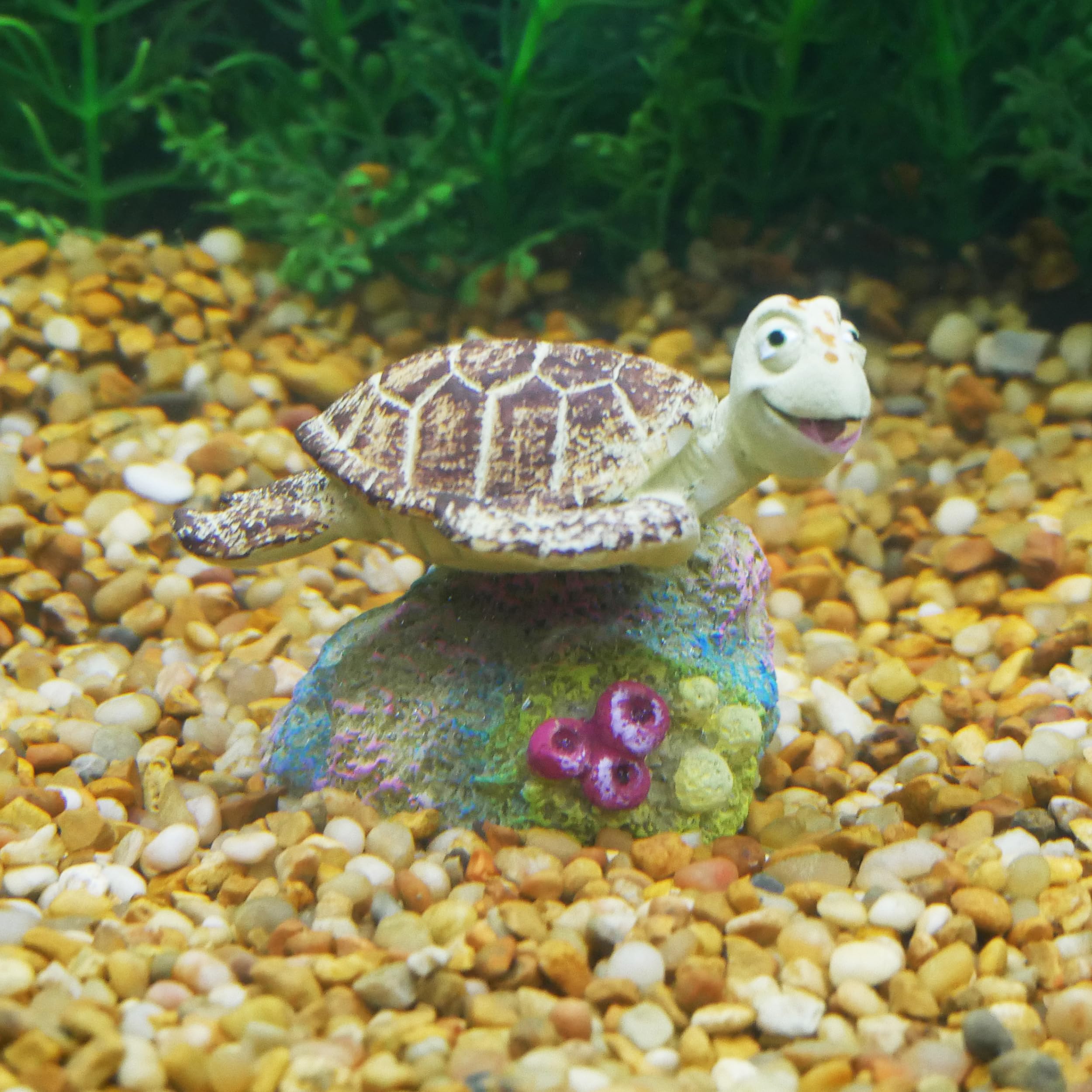 Penn-Plax Finding Nemo Resin Ornament Aquarium Decor, Crush, 3' X 2.5' X 2.5'