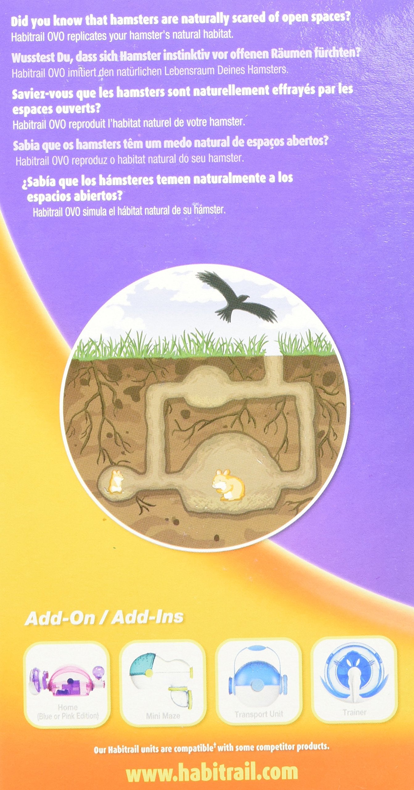 Habitrail Ovo Water Bottle, Hamster Cage Accessories For Small Animal Habitats