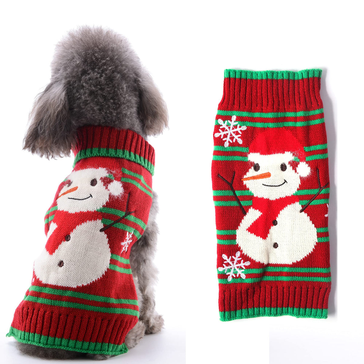 Axiijgl Dog Sweater Ugly Vintage Knit Christmas Halloween Sweaters Xmas Reindeer Holiday Festive Dog Jumper Clothes For Small Me