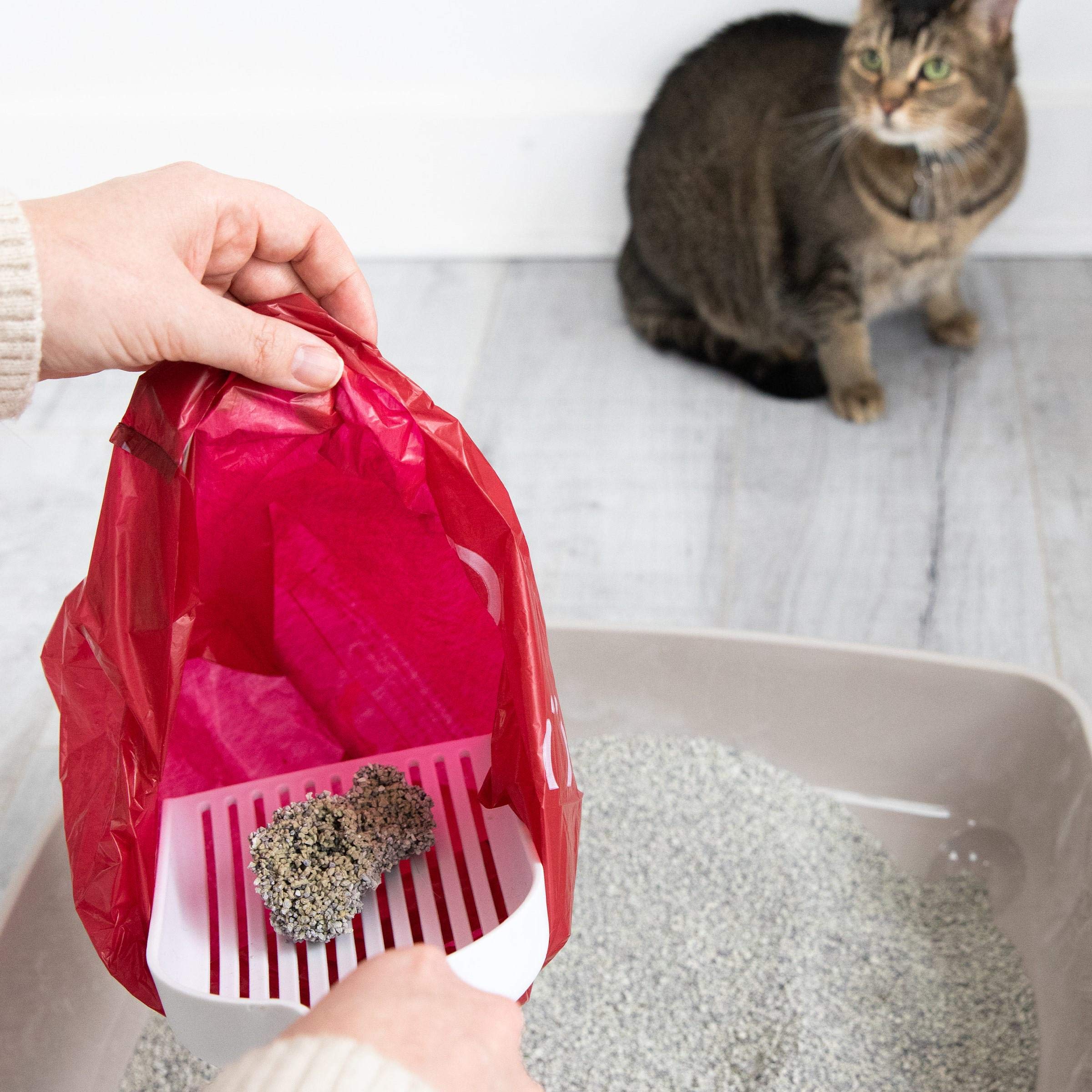 Ubbi Pet Waste Sacks, Lavender Scented Cat Litter Disposal Bags, Leak Proof And Easy Tie, 400 Count