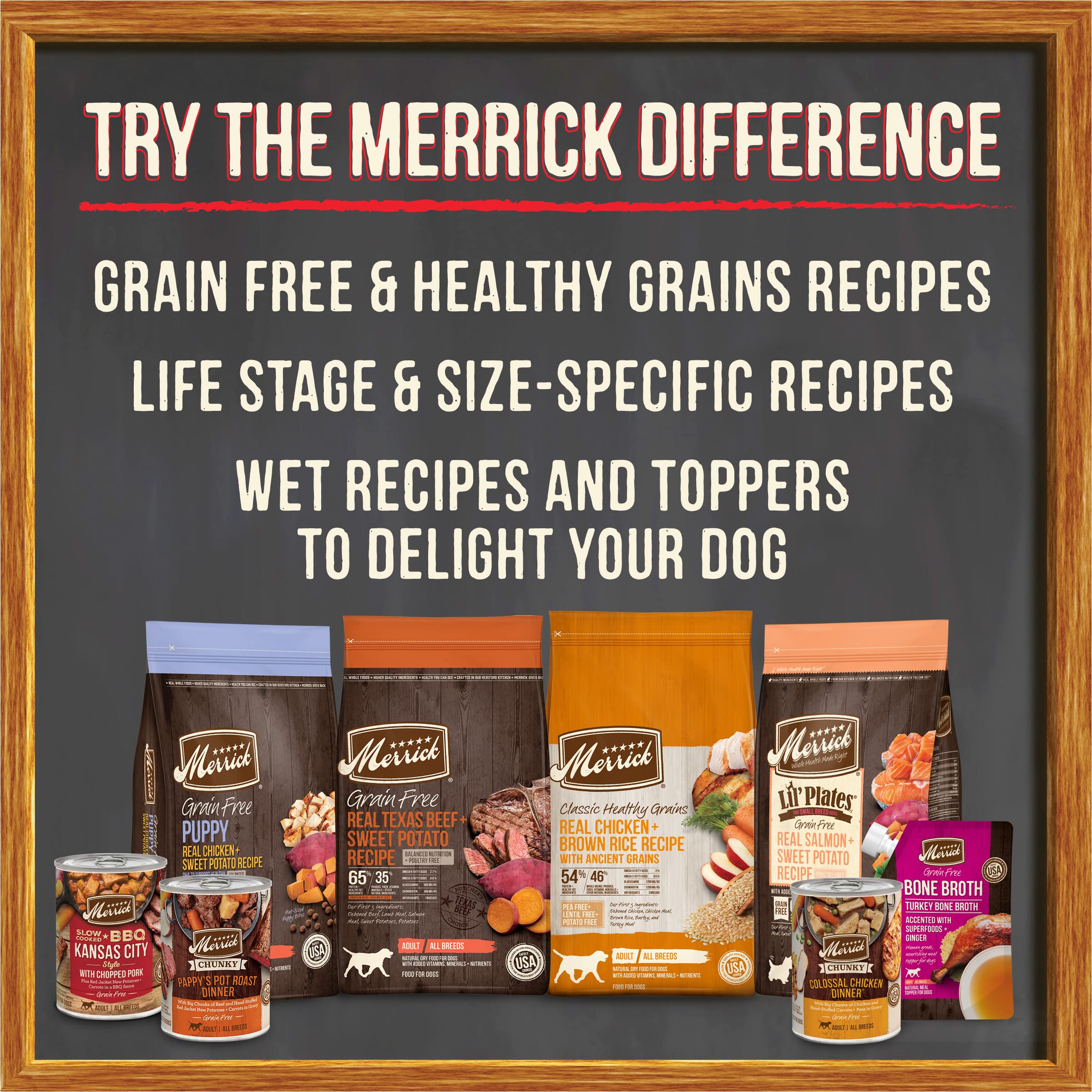 Merrick Premium Grain Free Dry Puppy Food, Wholesome and Natural Kibble with Real Chicken and Sweet Potato - 10.0 lb. Bag