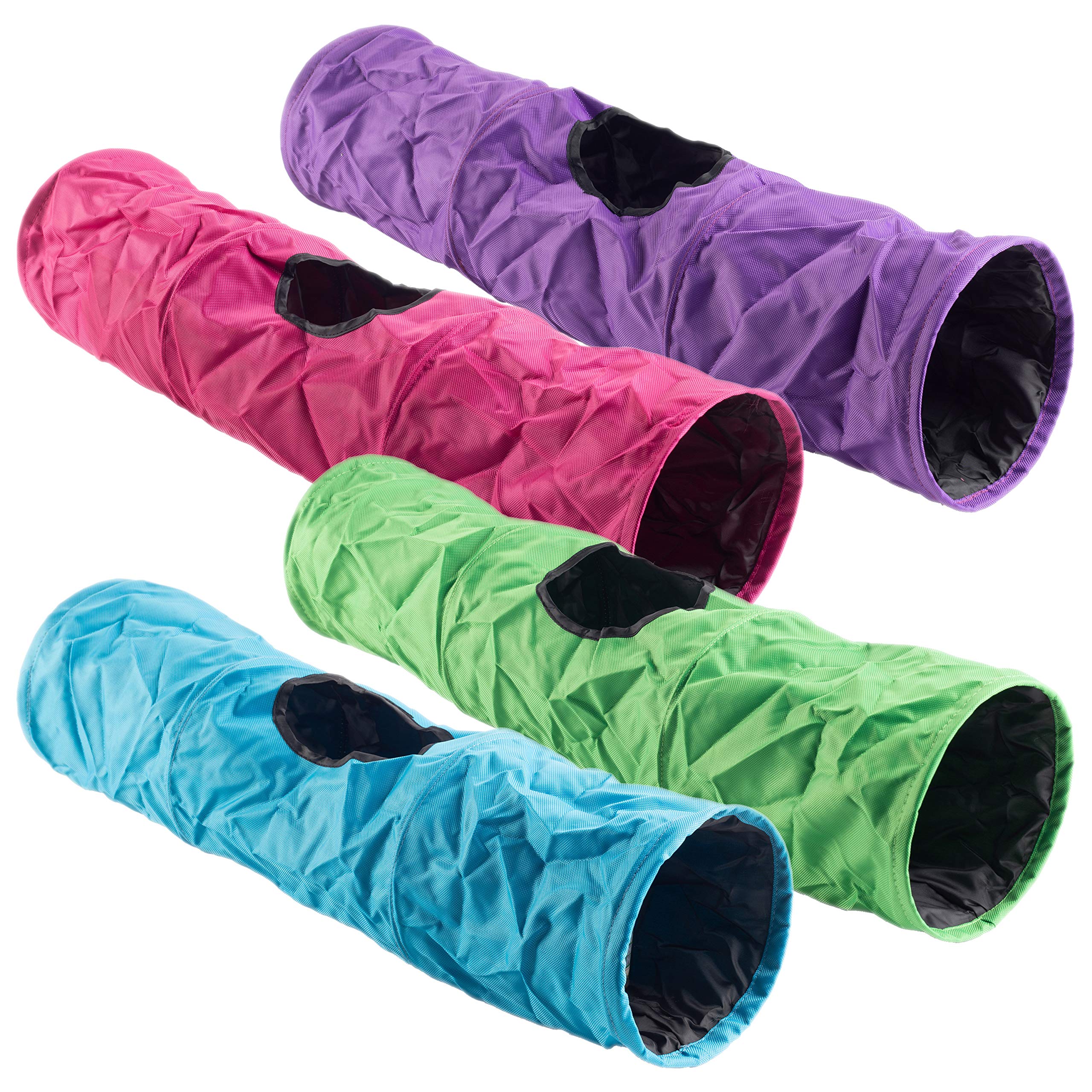 Super Pet 2 Pack Of Crinkle Tunnels, Colors May Vary, 23-Inch Length