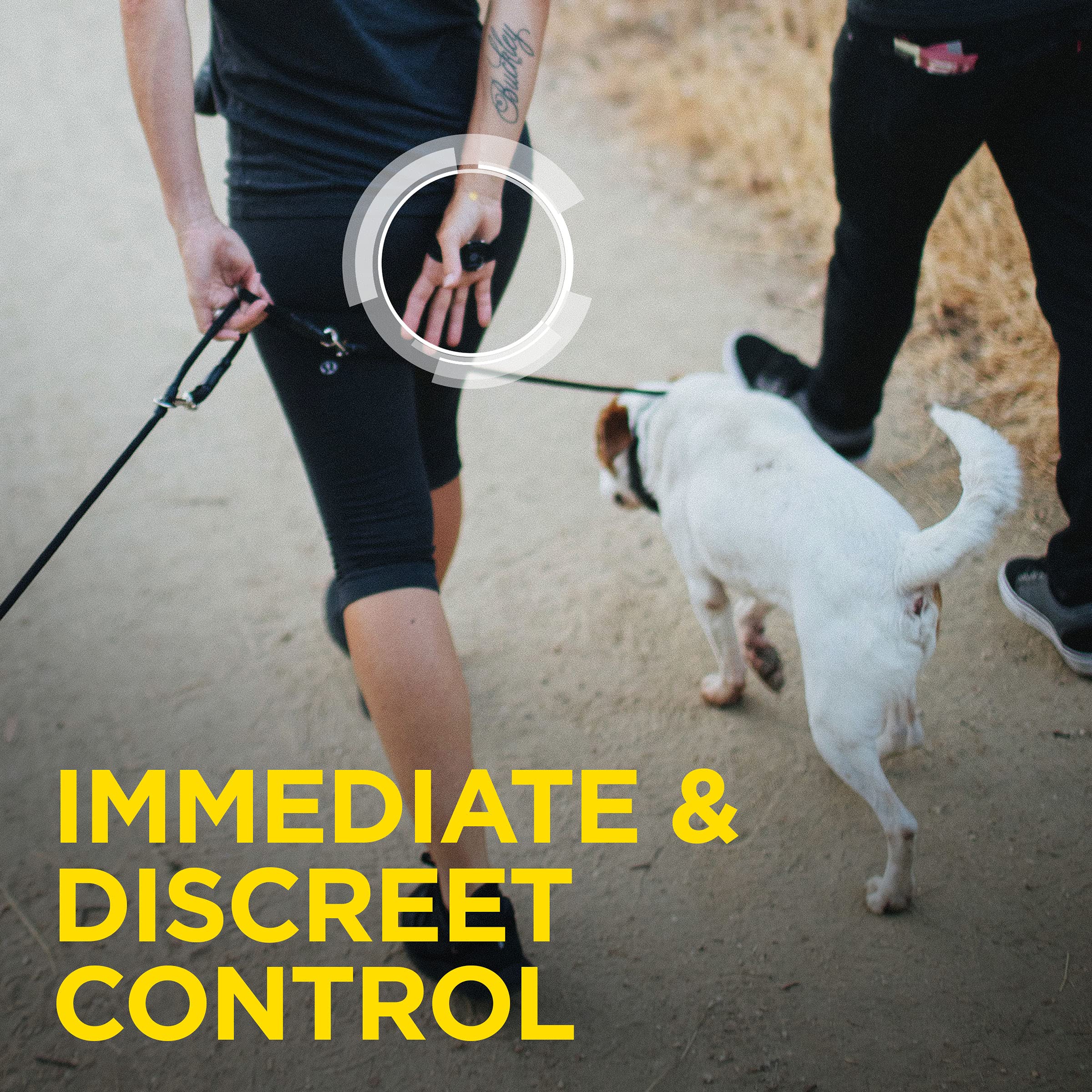 Dogtra 1902S Handsfree Plus 2-Dog Remote Dog Training E-Collar With Expandable Handsfree Square For Discreet Control Ergonomic Rechargeable 3/4-Mile Range Waterproof High-Output