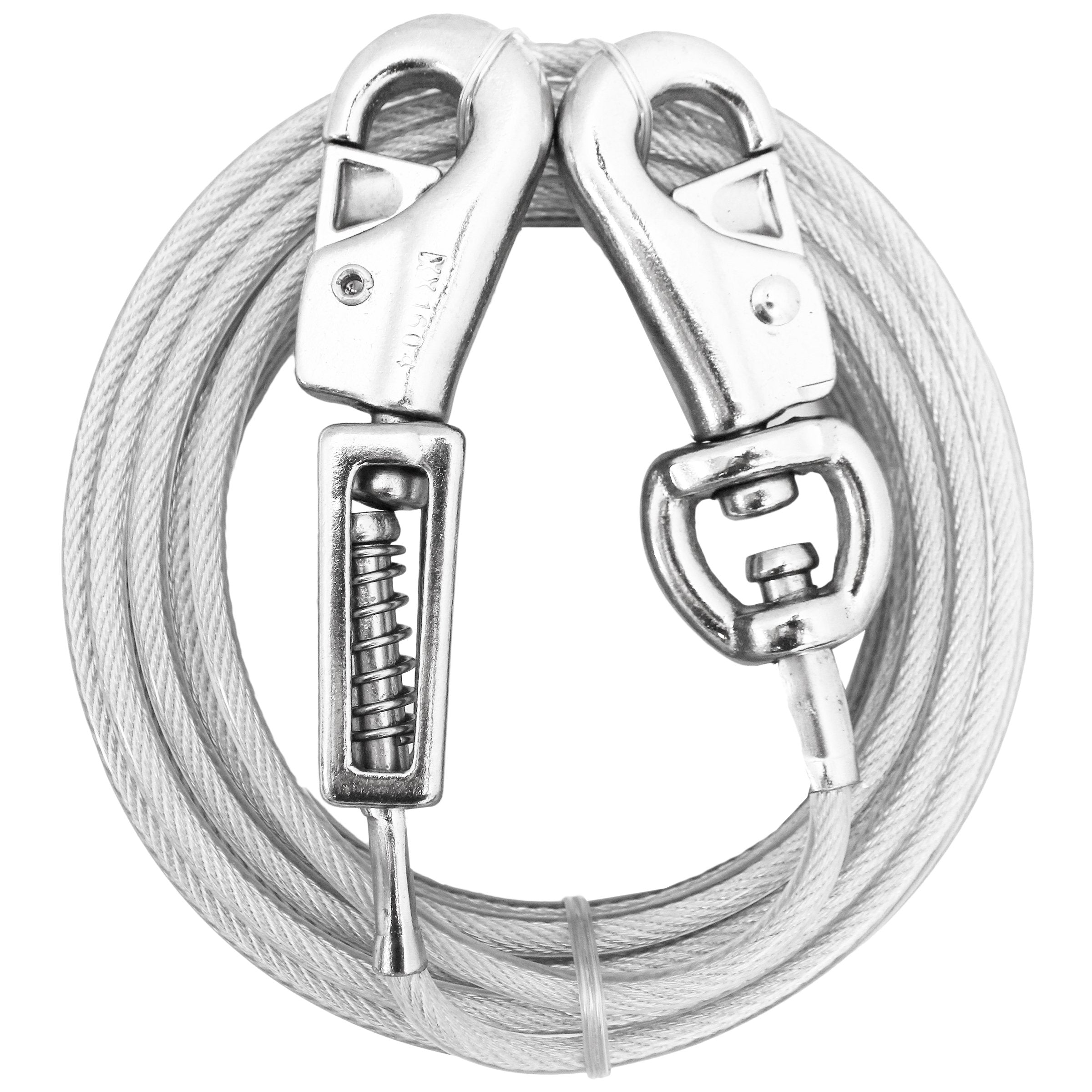 Boss Pet - Prestige 15ft Beast Dog Tie Out with Spring