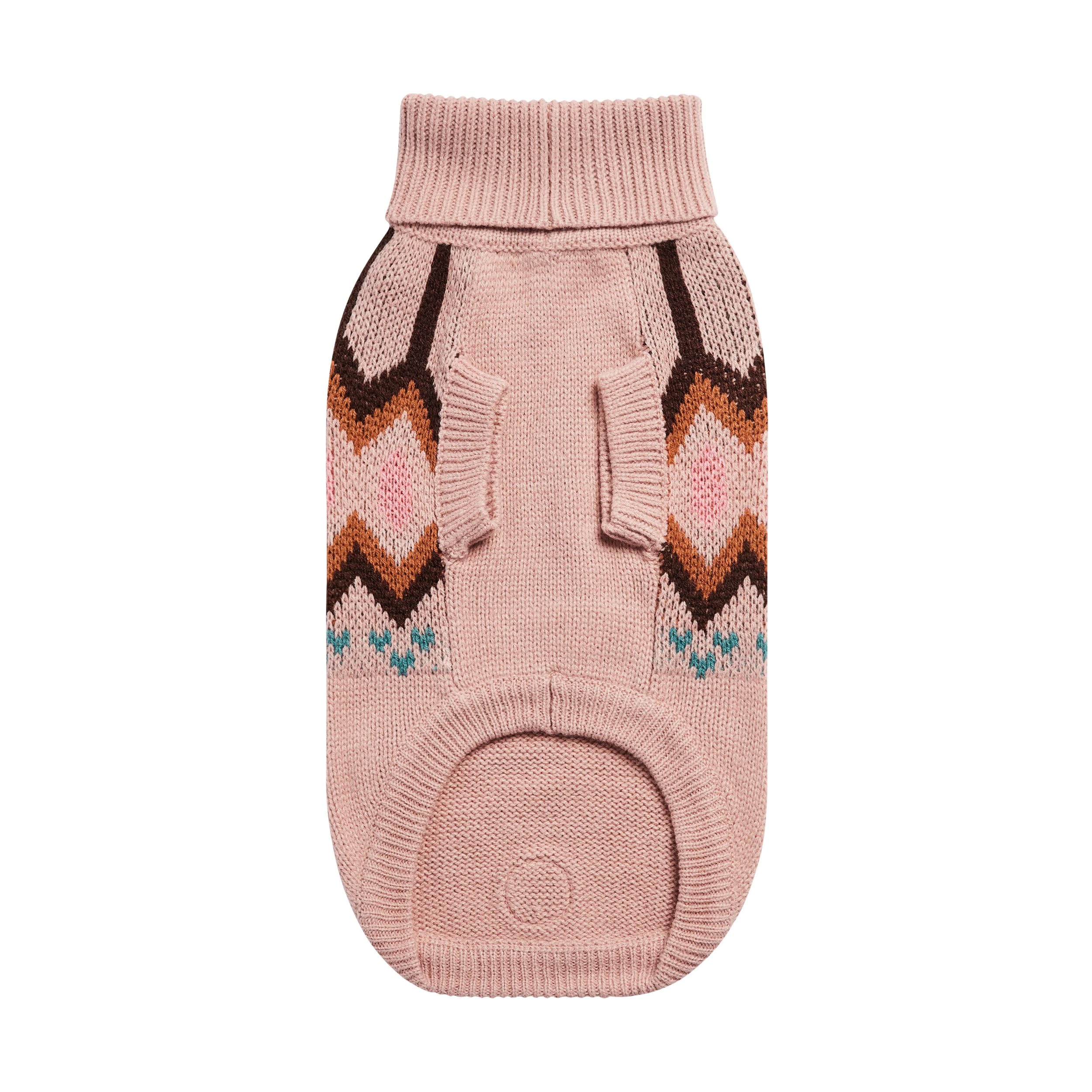 Gf Pet Heritage Sweater Dog Pullover – Classic Ribbed Knit Sweater For Dogs | Soft & Warm Acrylic | Timeless Design | Small, Medium, Large Pets – Pink, 3Xl