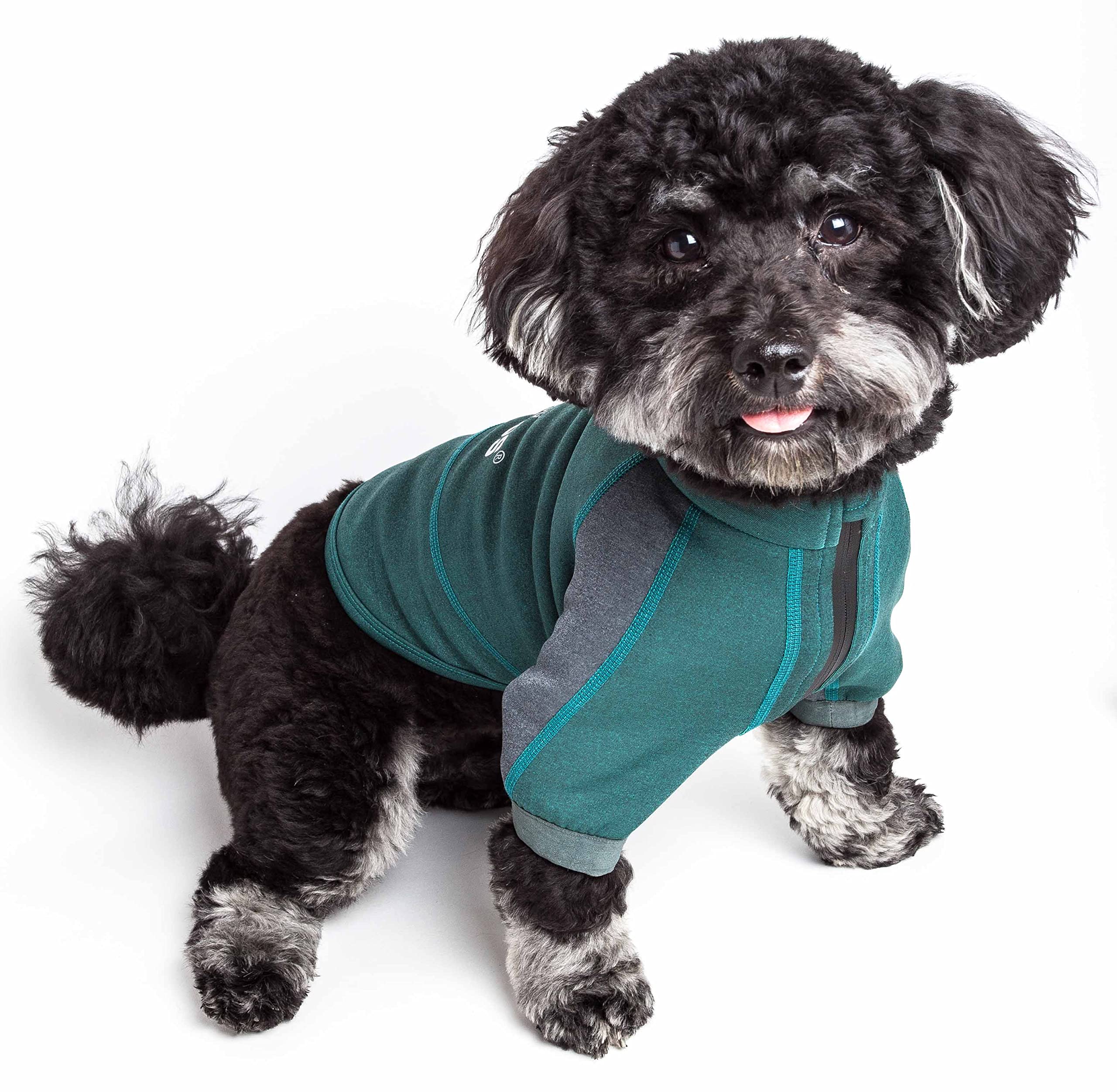Dog Helios 'Eboneflow' Mediumweight 4-Way-Stretch Flexible And Breathable Performance Dog Yoga T-Shirt(D0102H7L3AA.)
