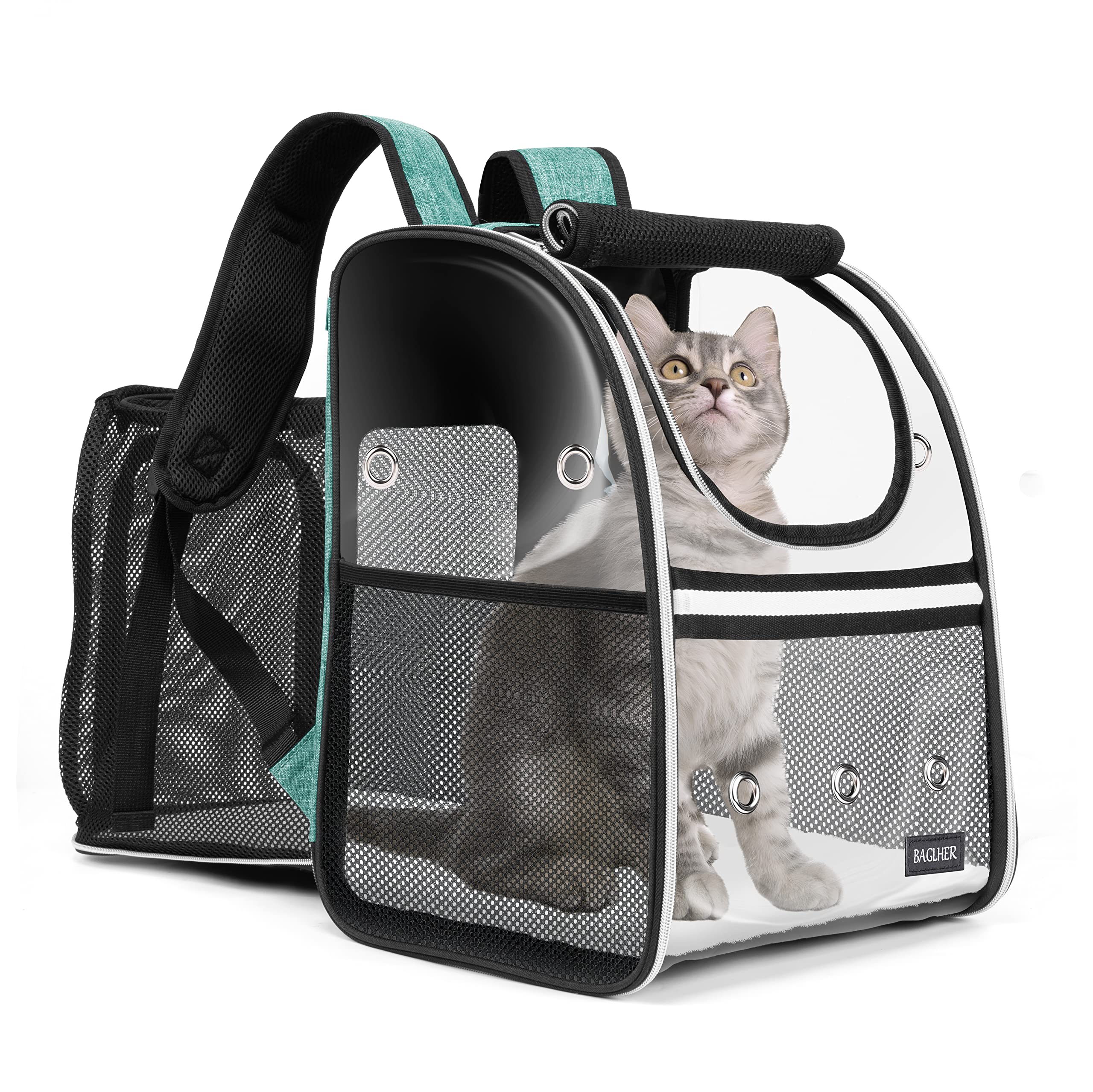 BAGLHER Expandable Pet Carrier Backpack,Pet Bubble Backpack for Small Cats Puppies Dogs Bunny, Airline-Approved Ventilate Transp