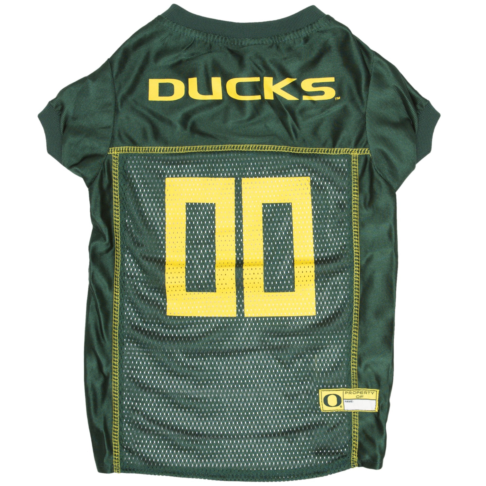 Pets First NCAA College Oregon Ducks Mesh Jersey for DOGS & CATS, Medium. Licensed Dog Jersey with your Favorite Football/Basket