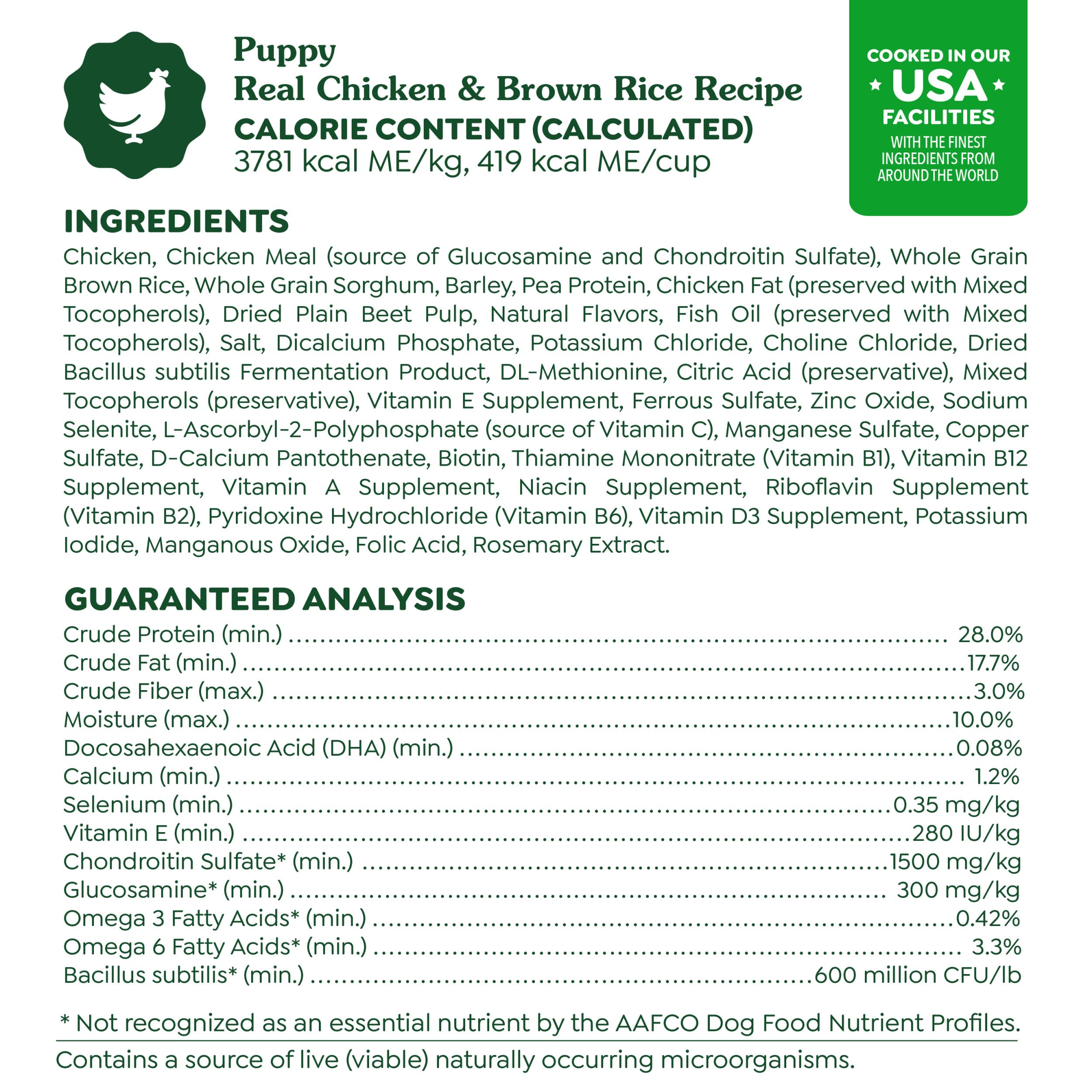 Greenies Smart Essentials Puppy High Protein Dry Dog Food Real Chicken & Brown Rice Recipe, 13.5 lb. Bag