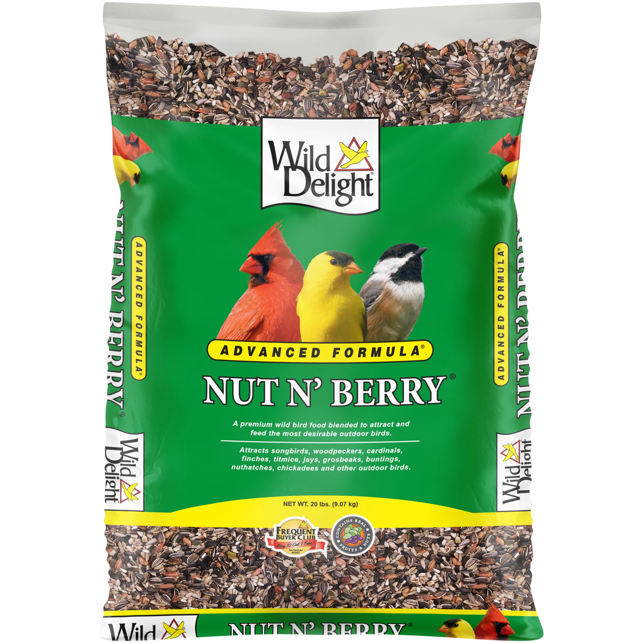 Wild Delight 366200 20-Pound Nut N-Berry Birdfood, 20 lb