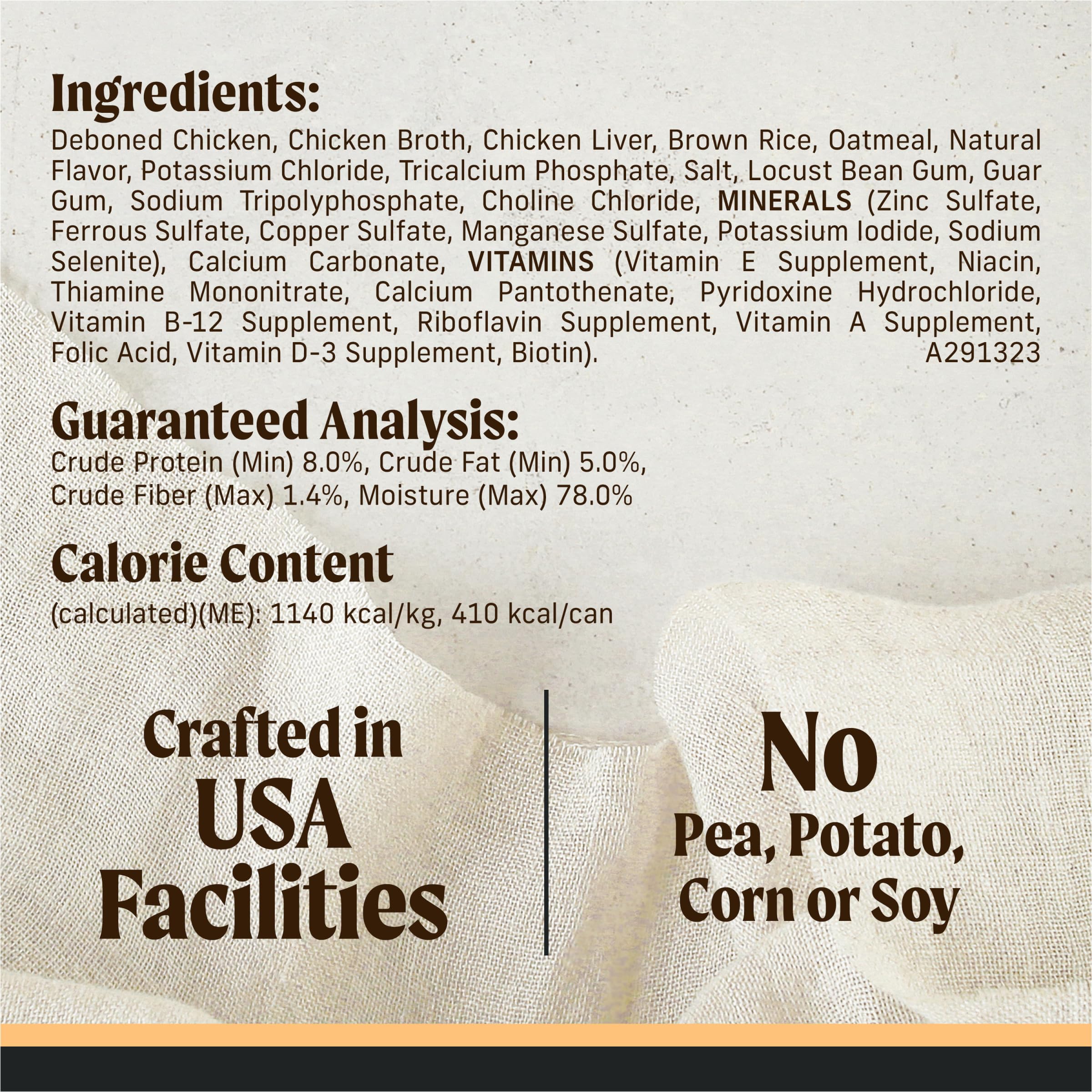 Merrick Limited Ingredient Diet Premium With Healthy Grains Natural Canned Wet Dog Food Chicken And Brown Rice - (Pack of 12) 12