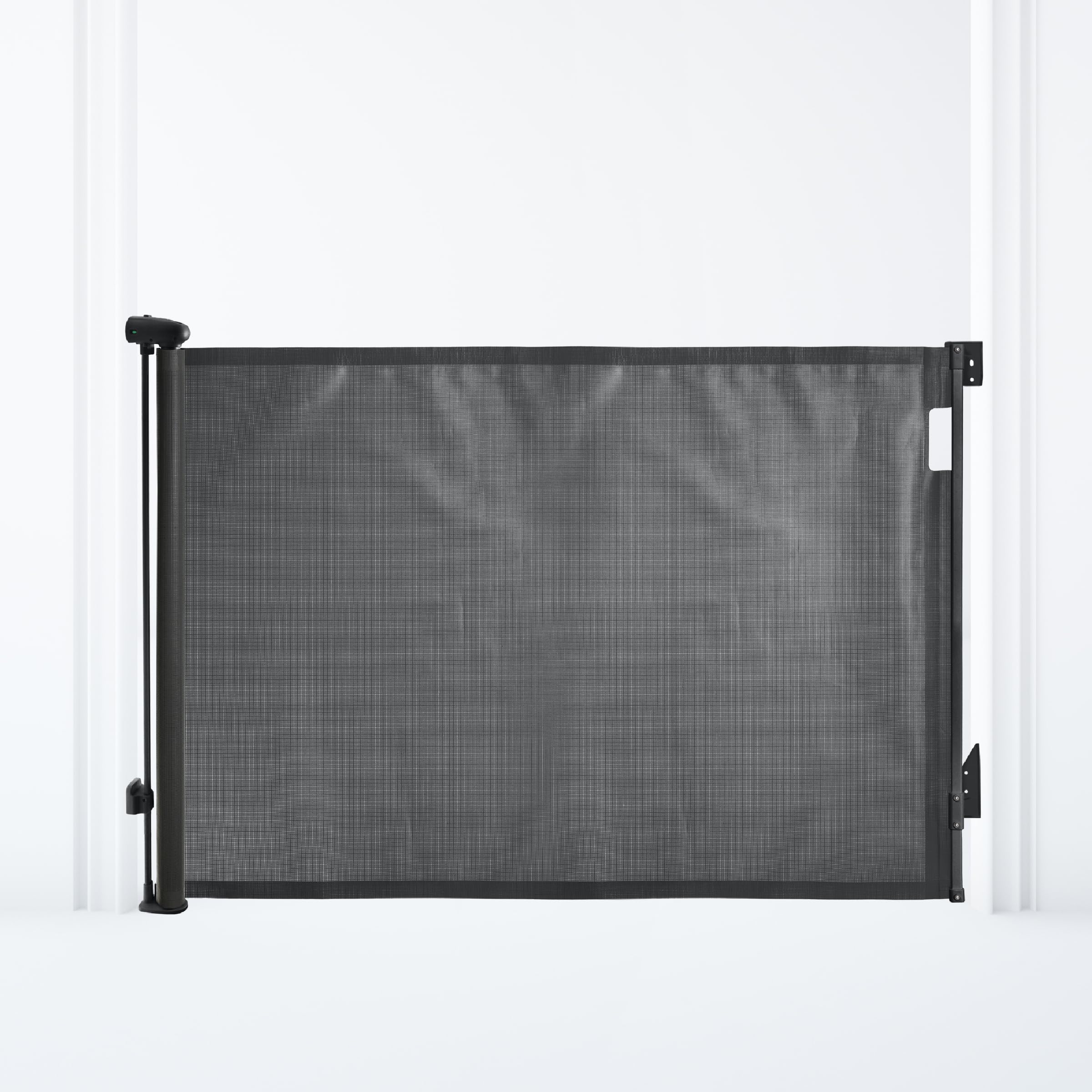 Dreambaby Glide N Hide 35'' Extra Tall, 55'' Wide Retractable Baby Gate - Ideal for Stairs, Doorways & Halls, Durable Mesh, EZY-