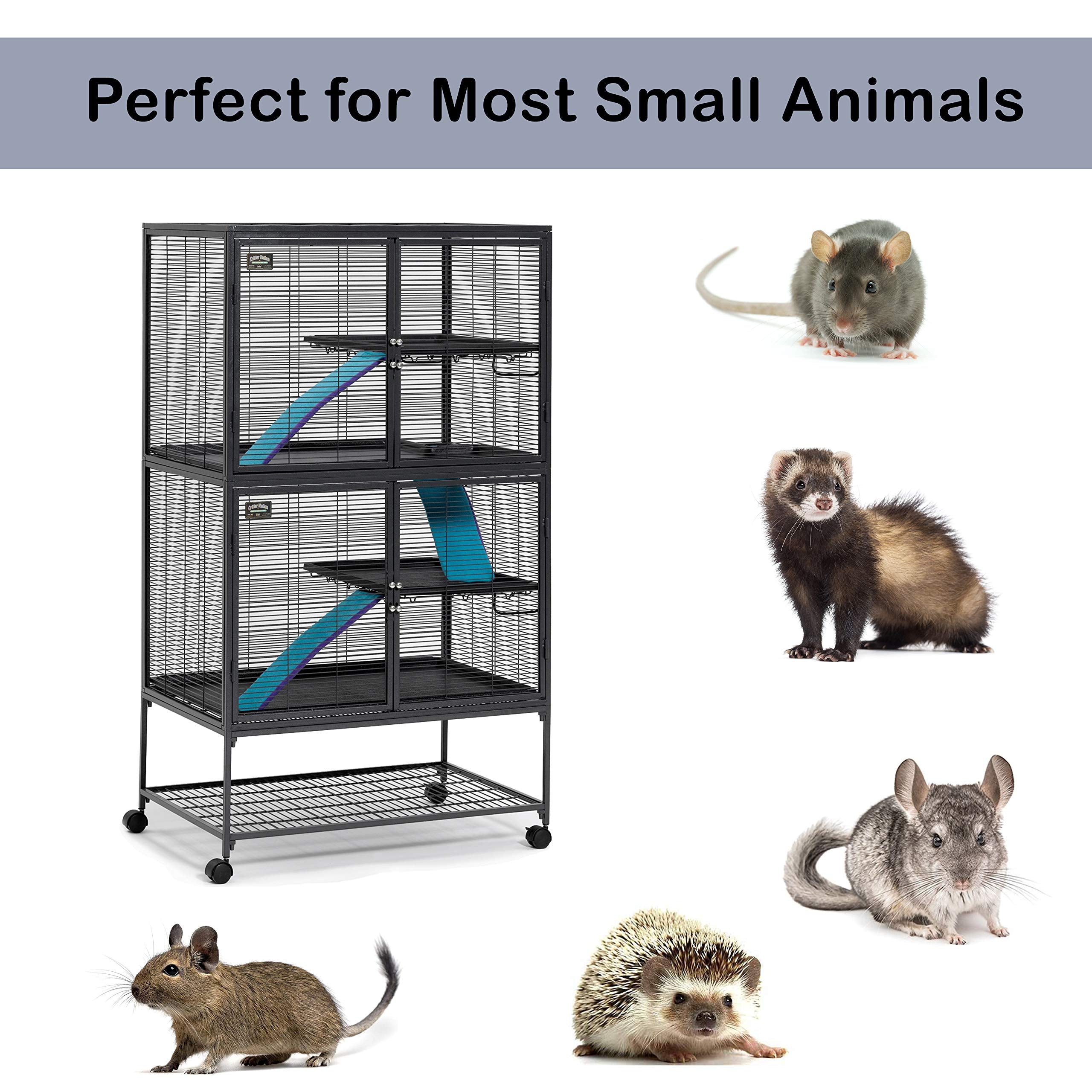Midwest Homes For Pets Deluxe Critter Nation Double Unit Small Animal Cage (Model 162)