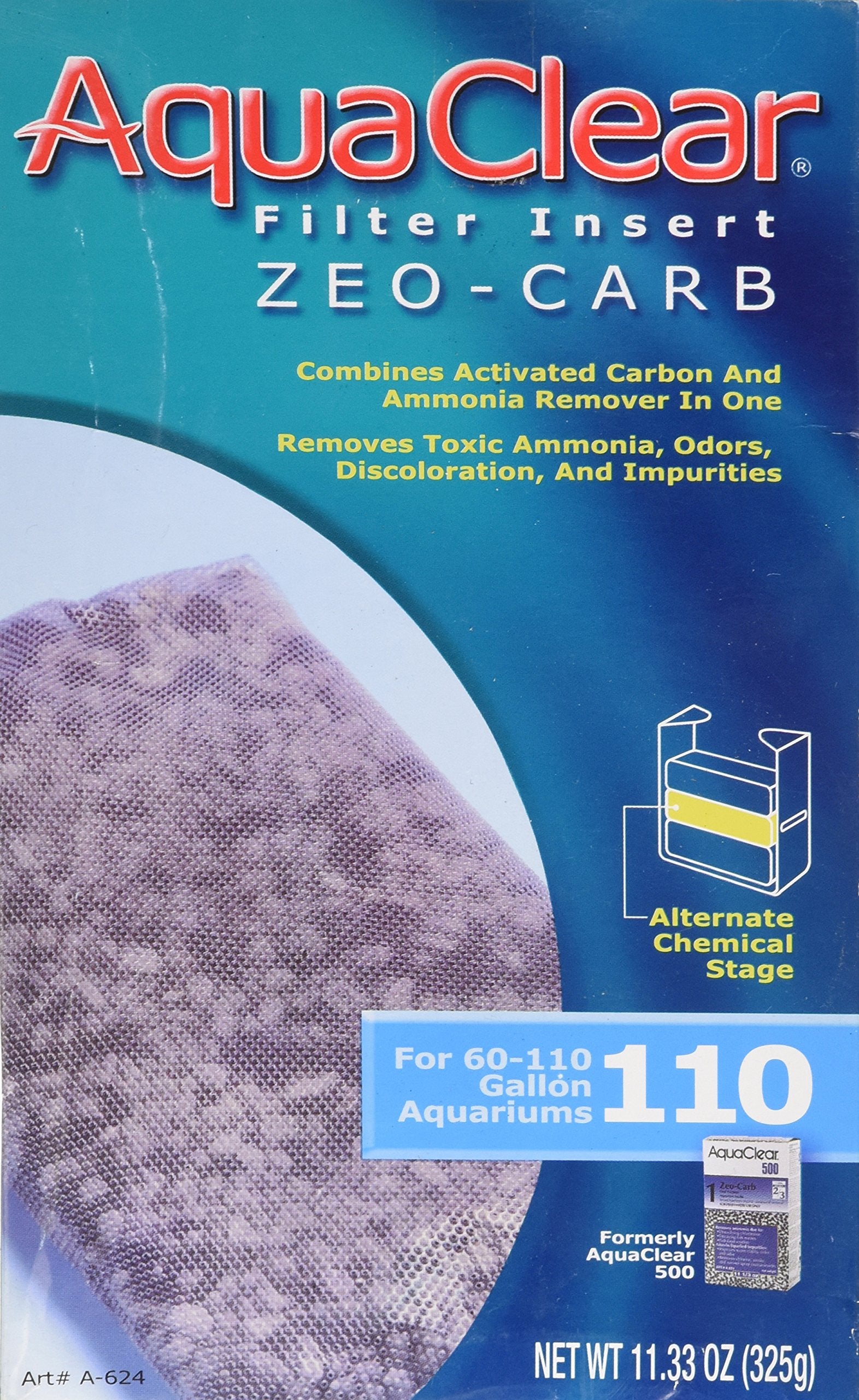 Aqua Clear Aquaclear 110 Zeo-Carb Filter Insert, Aquarium Filter Replacement Media, A624