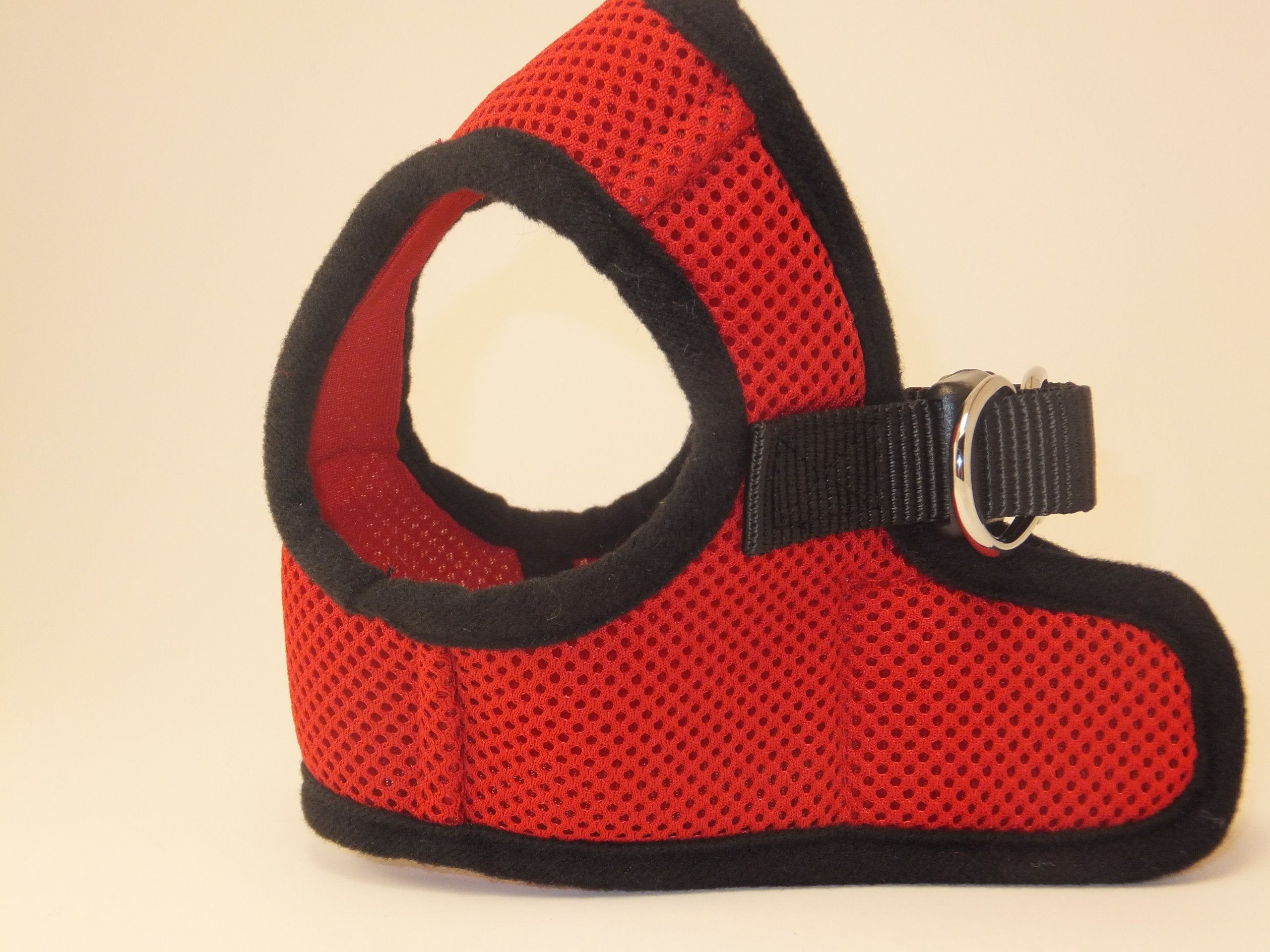 Snazzi Pet Soft Mesh Comfy Step In Dog Vest Harness Tiny Xs Small Dogs 2-16 Lbs Teacup Mini Toy Puppy (Red, Xs 9.5'-11.5' 2-4 Lbs)