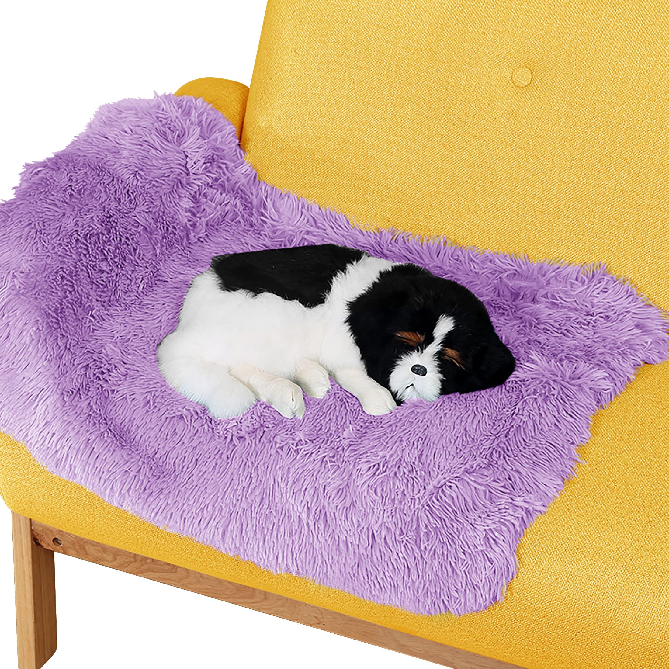 Petbuy Pet Dog Bed Blankets, Fluffy Fleece Dog Throw Blankets Sleep Mat,Soft Puppy Blankets Cat Kitten, S M L Xl,Fuzzy Reversibl