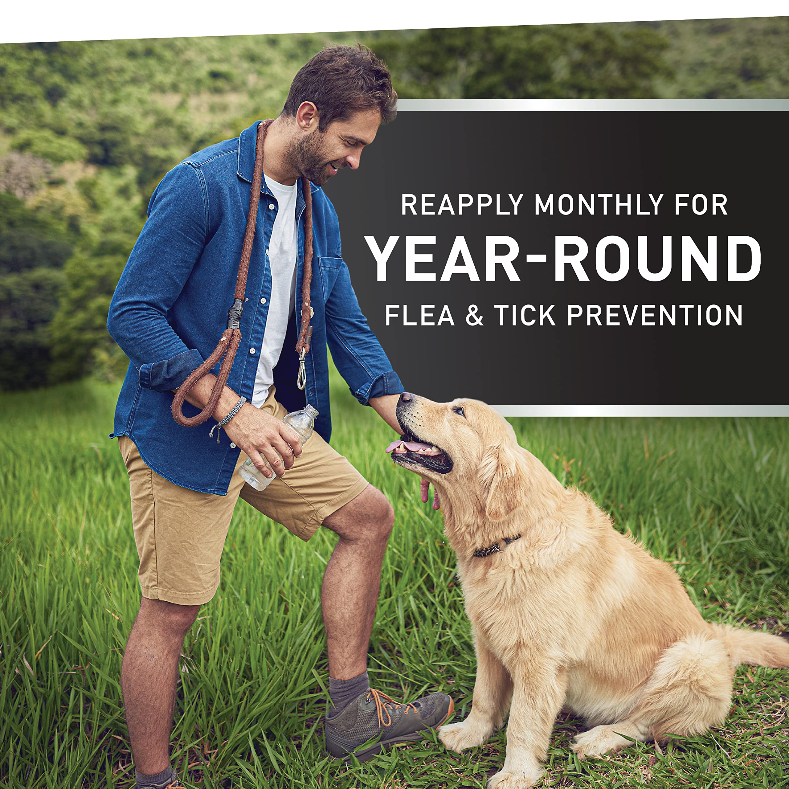 Nextstar Flea And Tick Prevention For Dogs, Dog Flea And Tick Treatment, Waterproof Topical, Fast Acting, Large Dogs (45-88 Lbs), 3 Doses