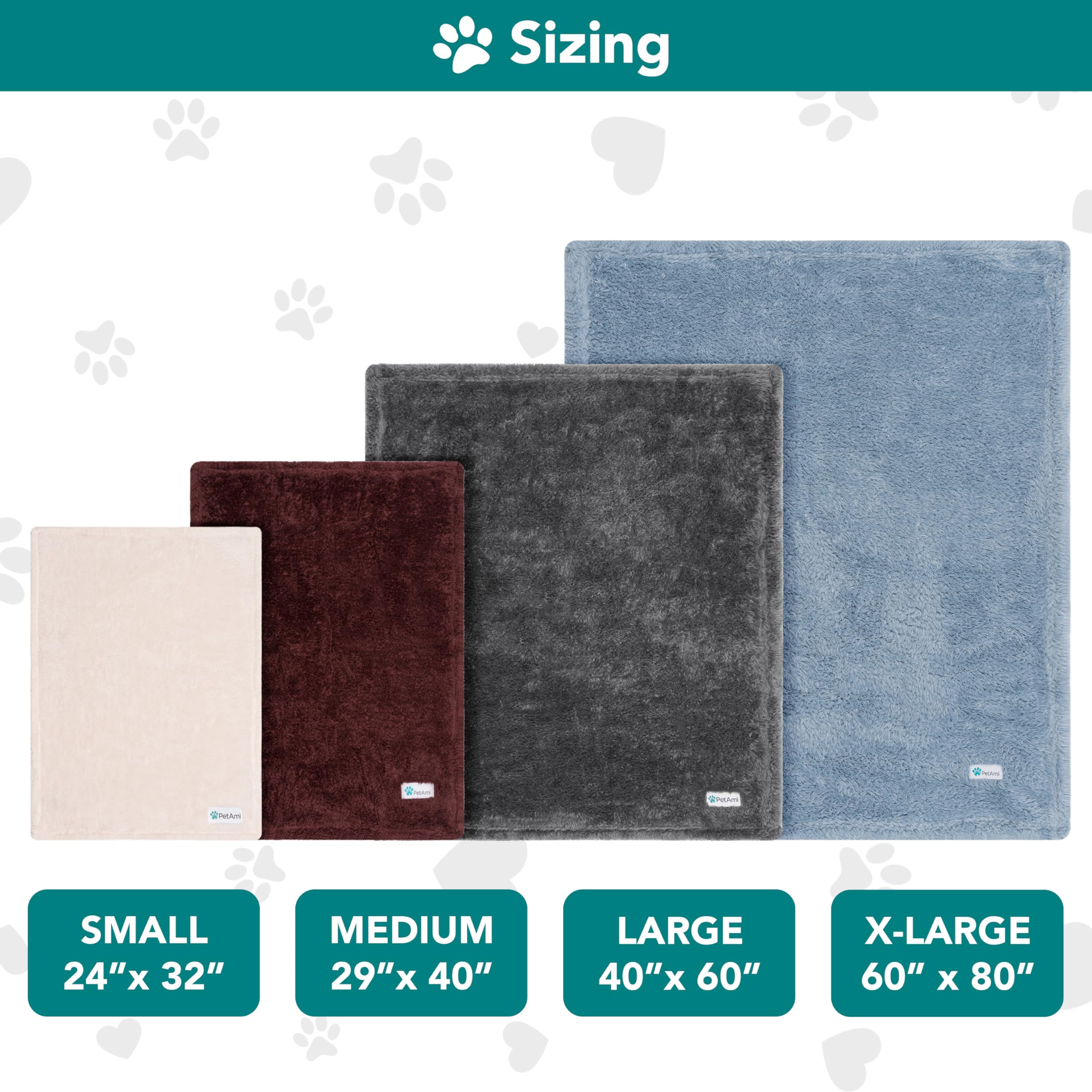 Petami Dog Blanket For Small Dogs Grey, Fluffy Soft Puppy Blanket, Sherpa Fleece Cat Blanket For Kitten Doggie, Calming Pet Blanket Throw For Couch Sofa Bed Washable, Small 24X32