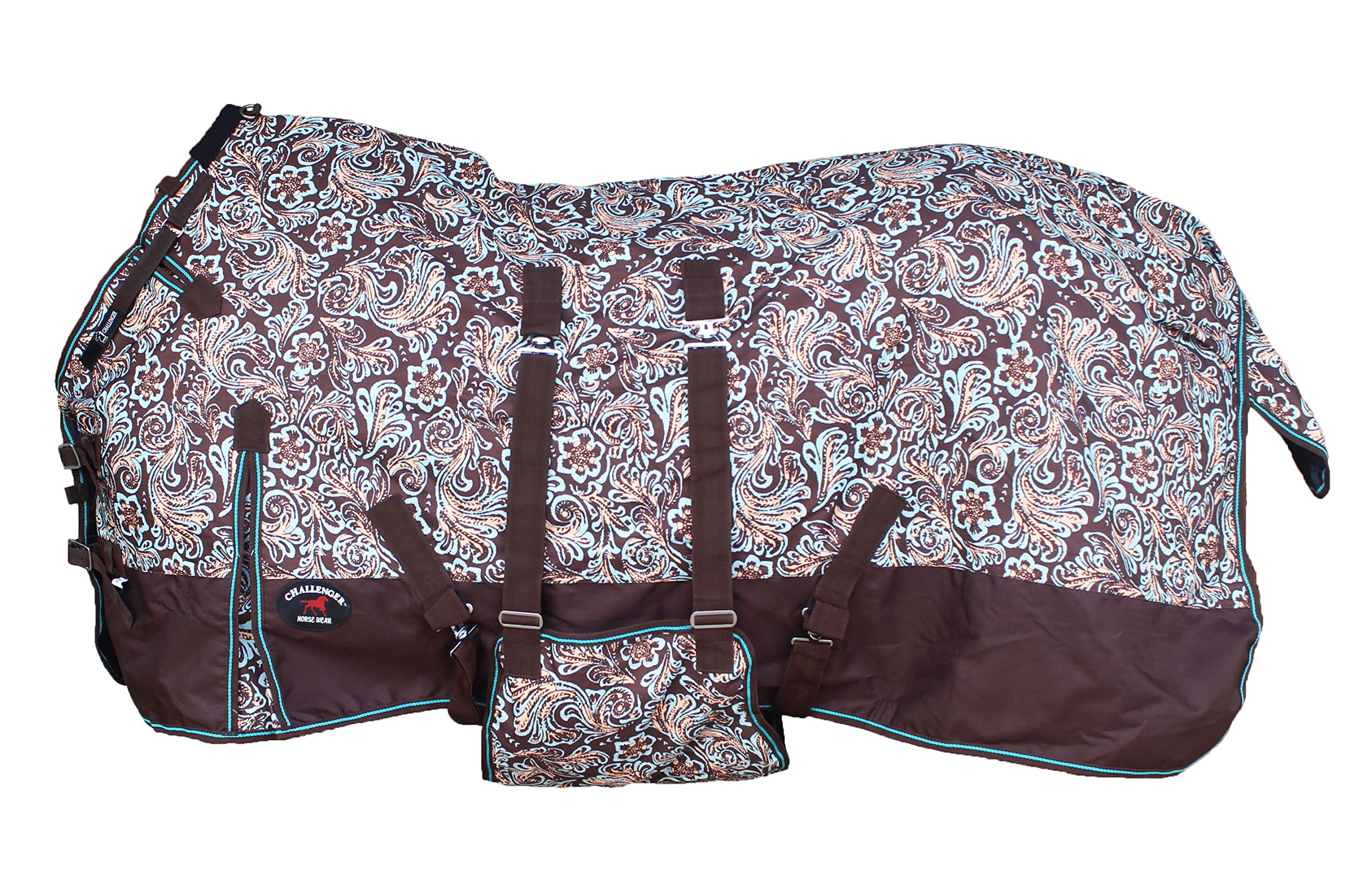 Challenger 70' 1200D Turnout Waterproof Rain Horse Sheet Light Winter Blanket 395B