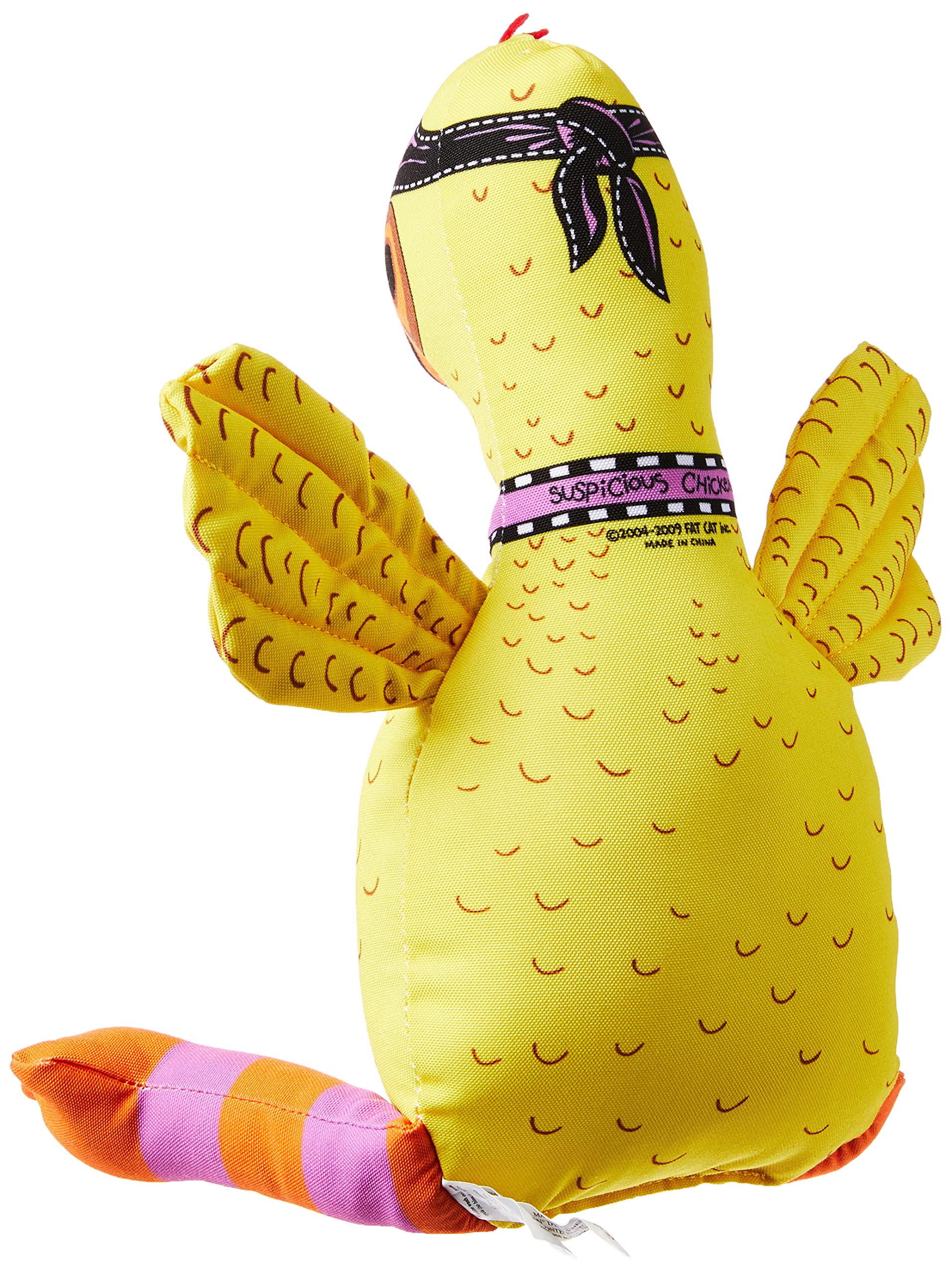Fatcat Dog Toys - Barnyard Bullies Plush Dog Toy - Made With Heavy Duty Canvas & Includes Squeaker