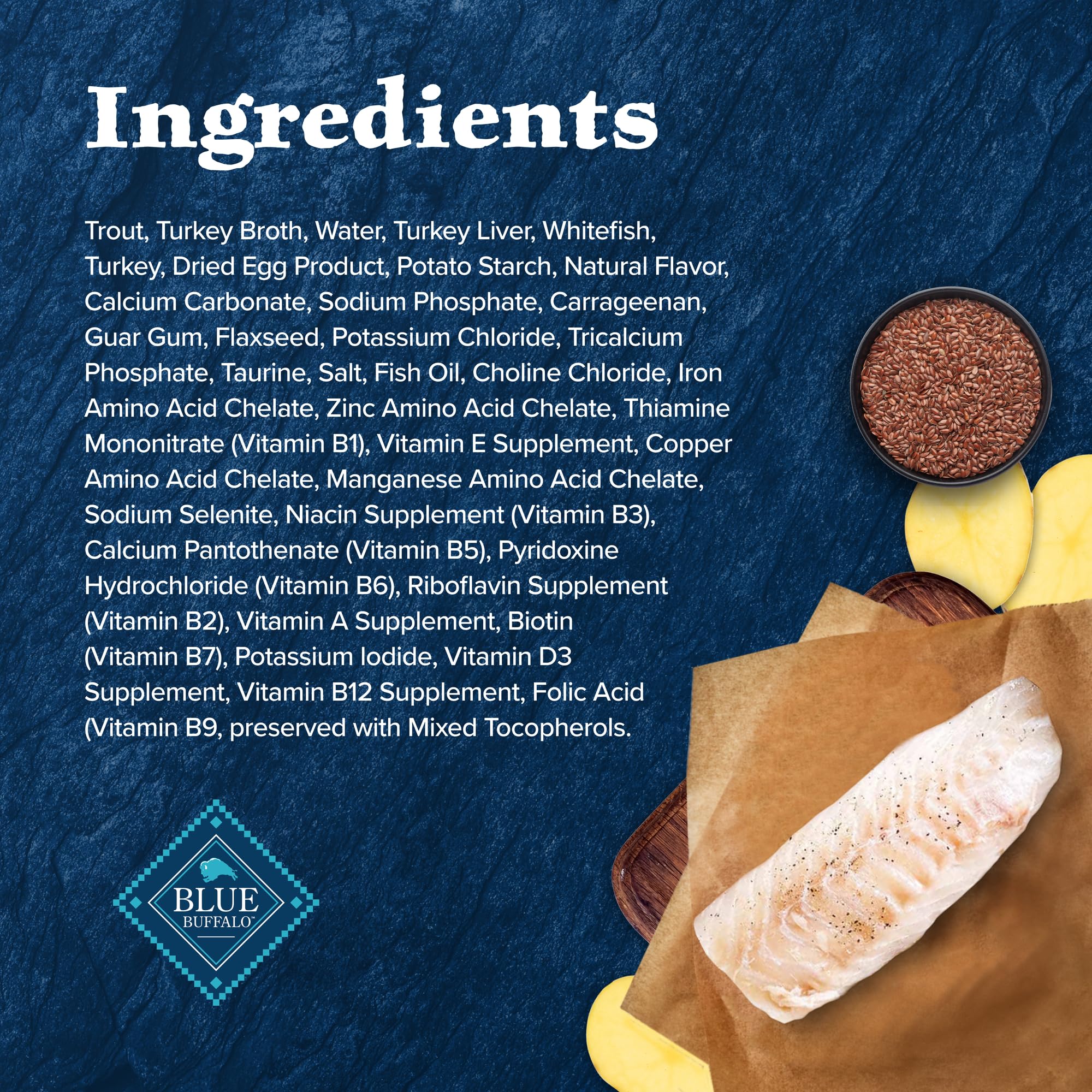 Blue Buffalo Wilderness Rocky Mountain Recipe Natural High Protein Wet Food for Adult Cats, Trout in Tasty Gravy, 5.5-oz cans, P