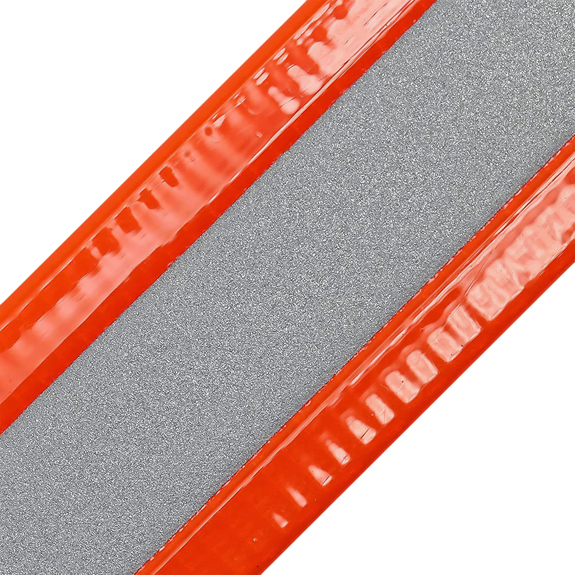 Strapworks WSR-BIO-GLD-001-05Y-RHO BioThane Gold Series Reflective Webbing, Hot Orange, 1 x 5 yd