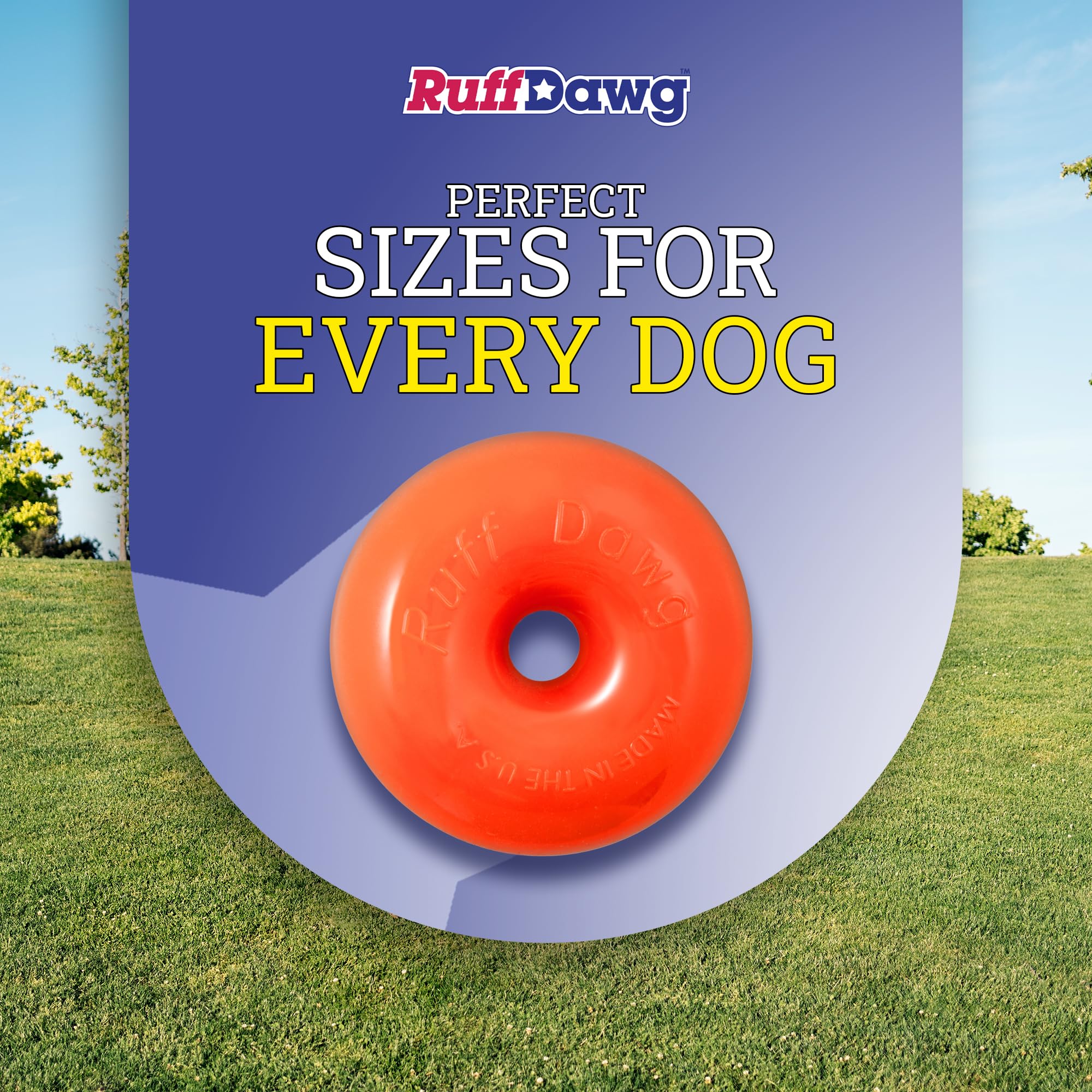 Ruff Dawg DAWGNUTXL Extra Large Dawgnut dog toy, (Color may vary)