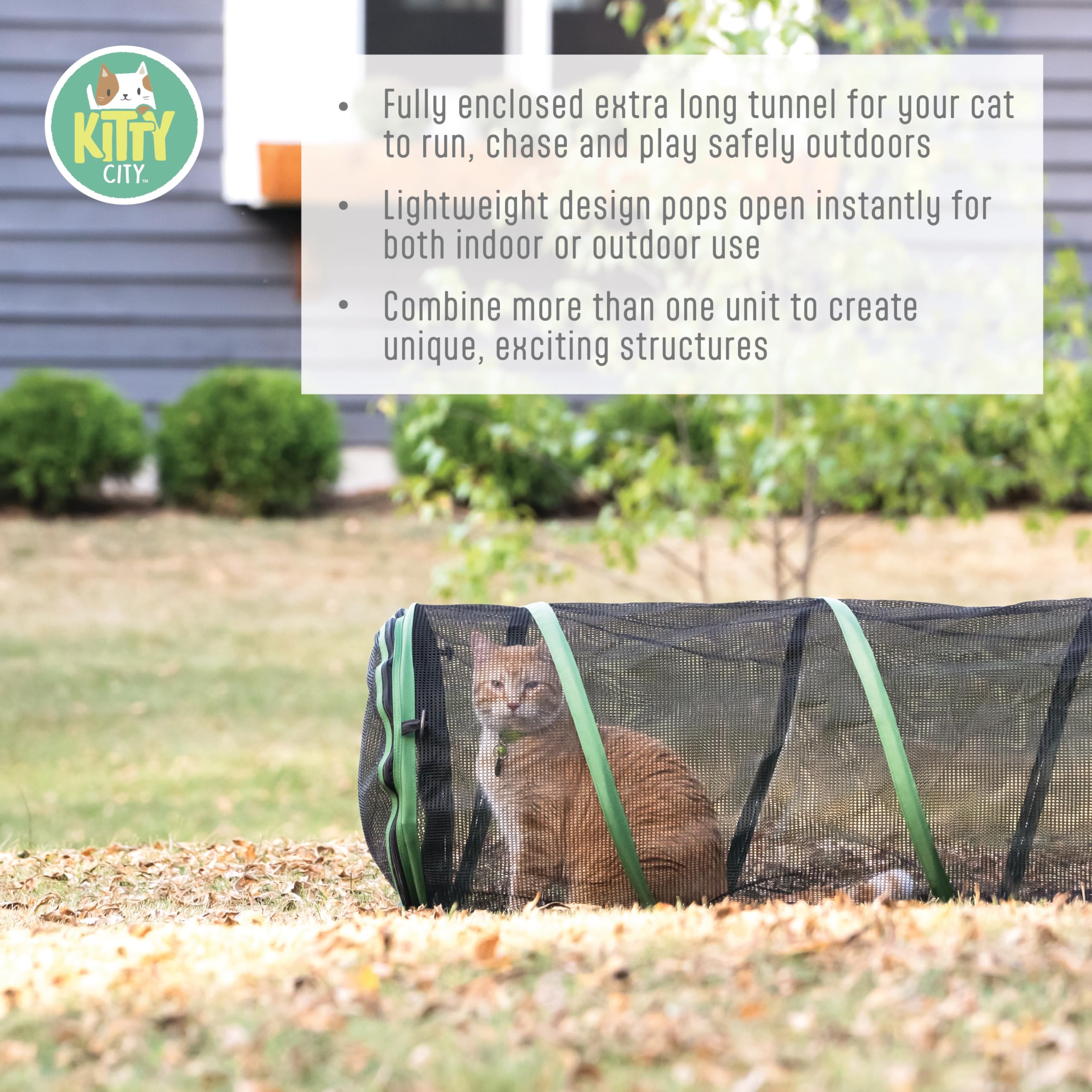 Kitty City Large Outdoor 20-Foot Play Tunnel Only
