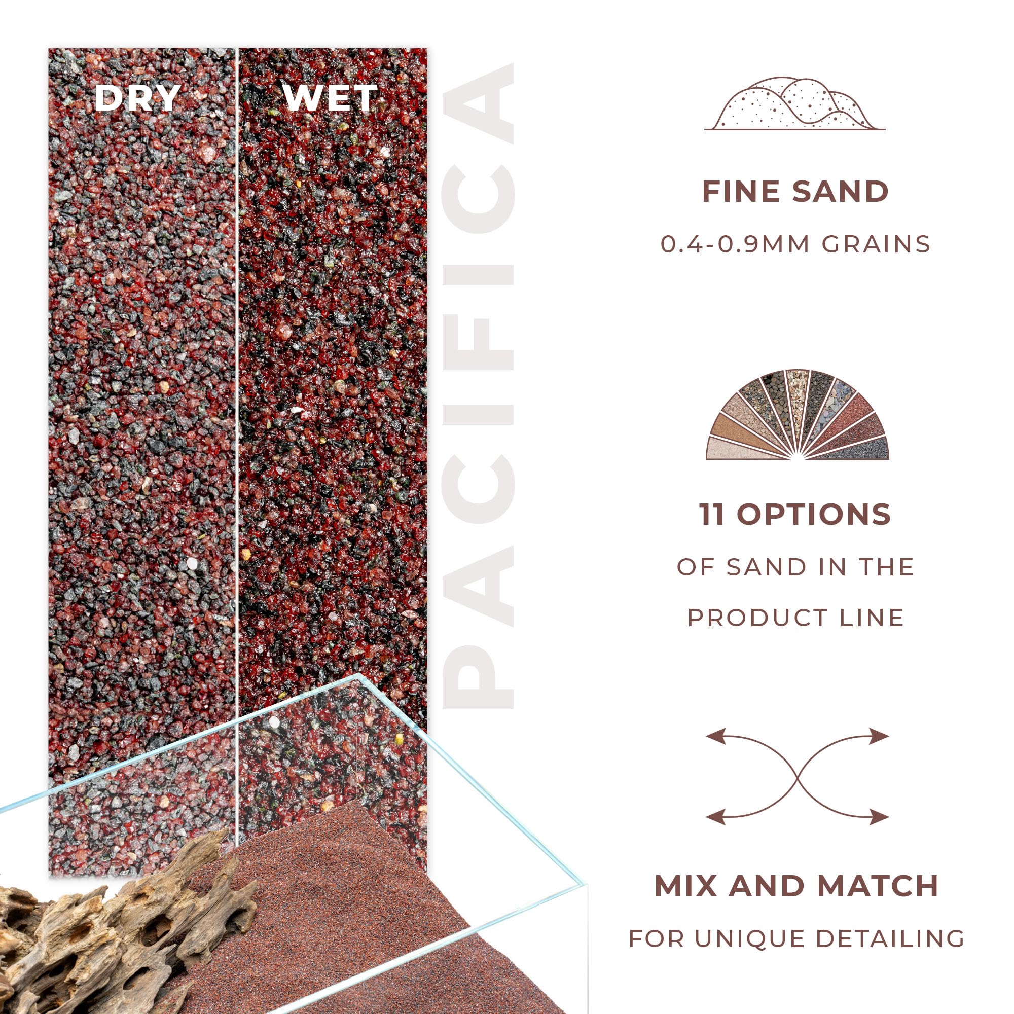 Ultum Nature Systems Controsand Pacifica Gravel (3L) - Small Pebbles for Fish Tank - Planted Aquarium Rocks - Fish Tank Substrat