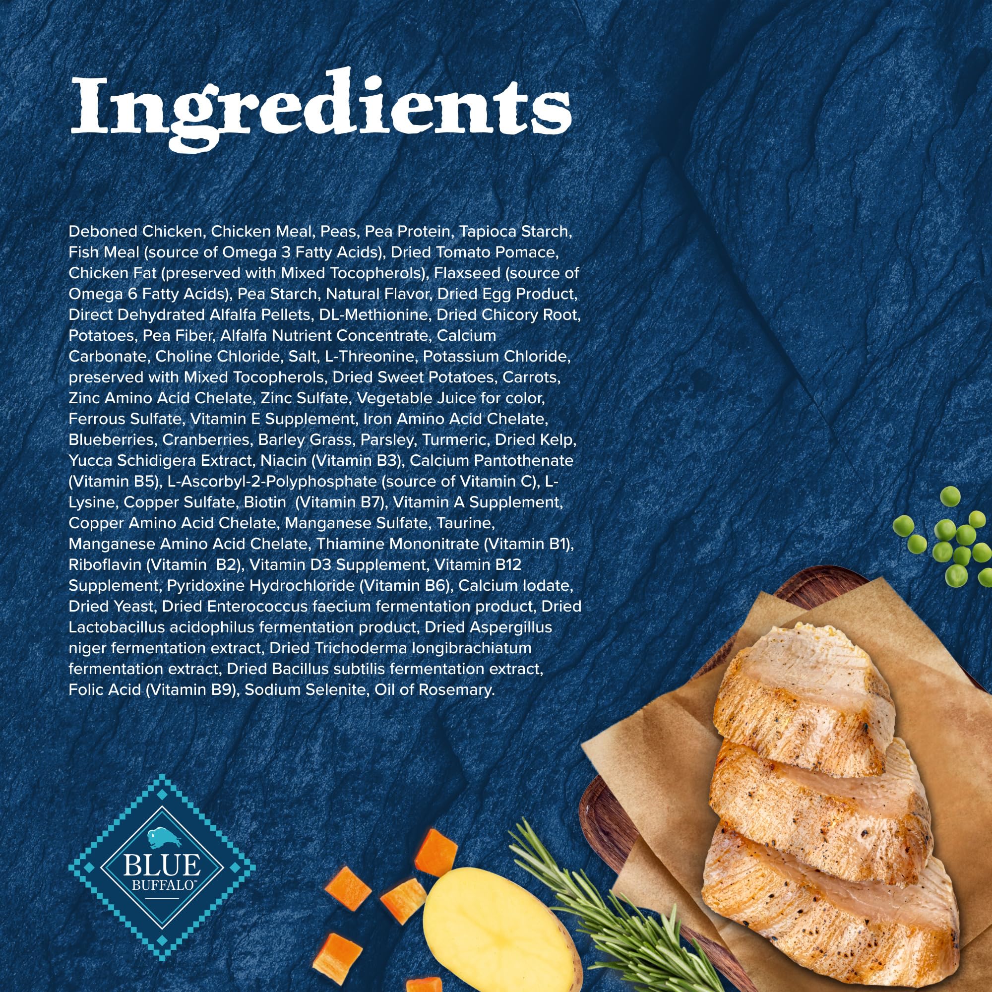 Blue Buffalo Wilderness Adult High-Protein Dry Dog Food with Real Chicken, Grain-Free, Made in the USA with Natural Ingredients,