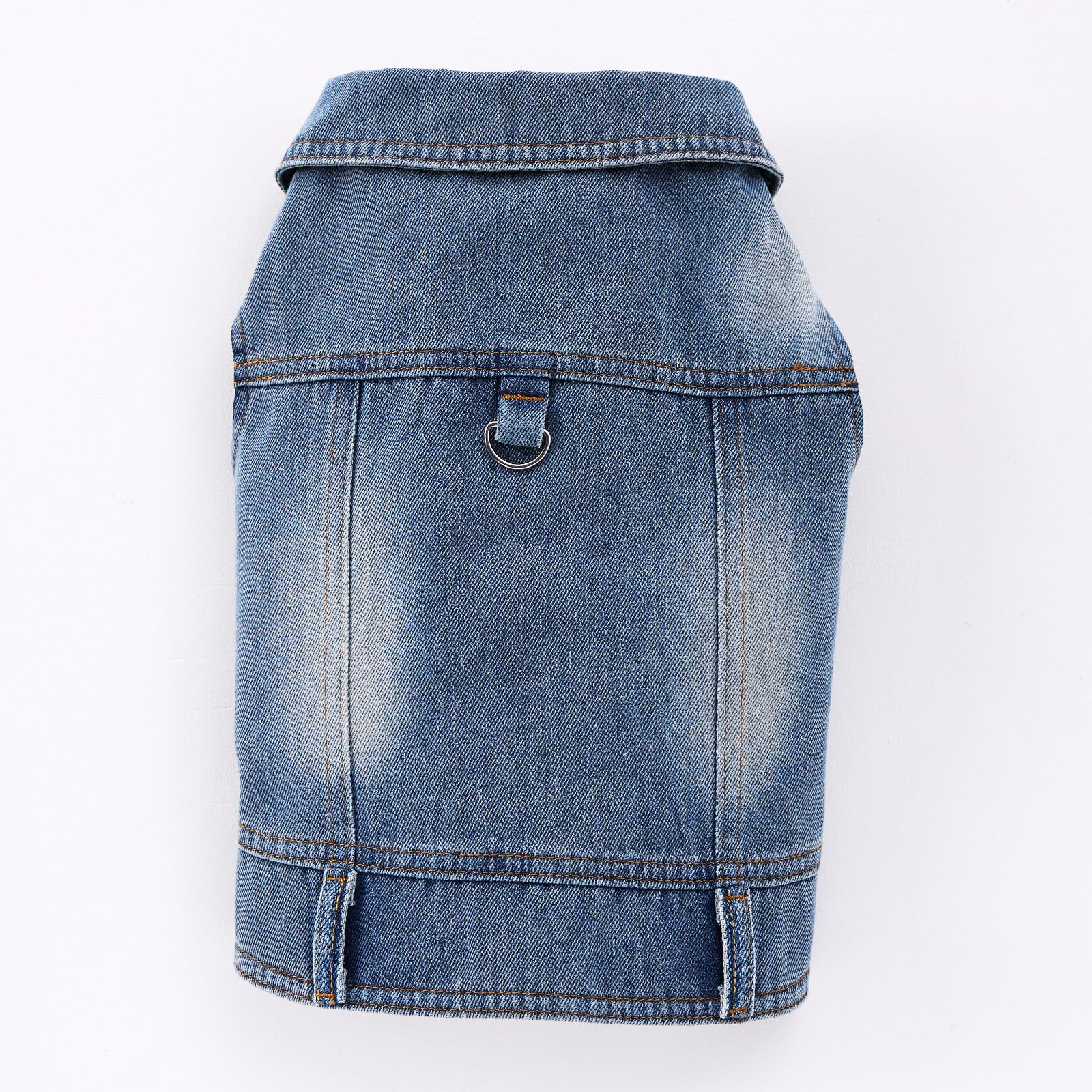 Cantuccistudio Stylish Denim Dog Jacket, Perfect For Small To Medium-Sized Dogs, Year-Round Wear, Machine Washable (X-Large)