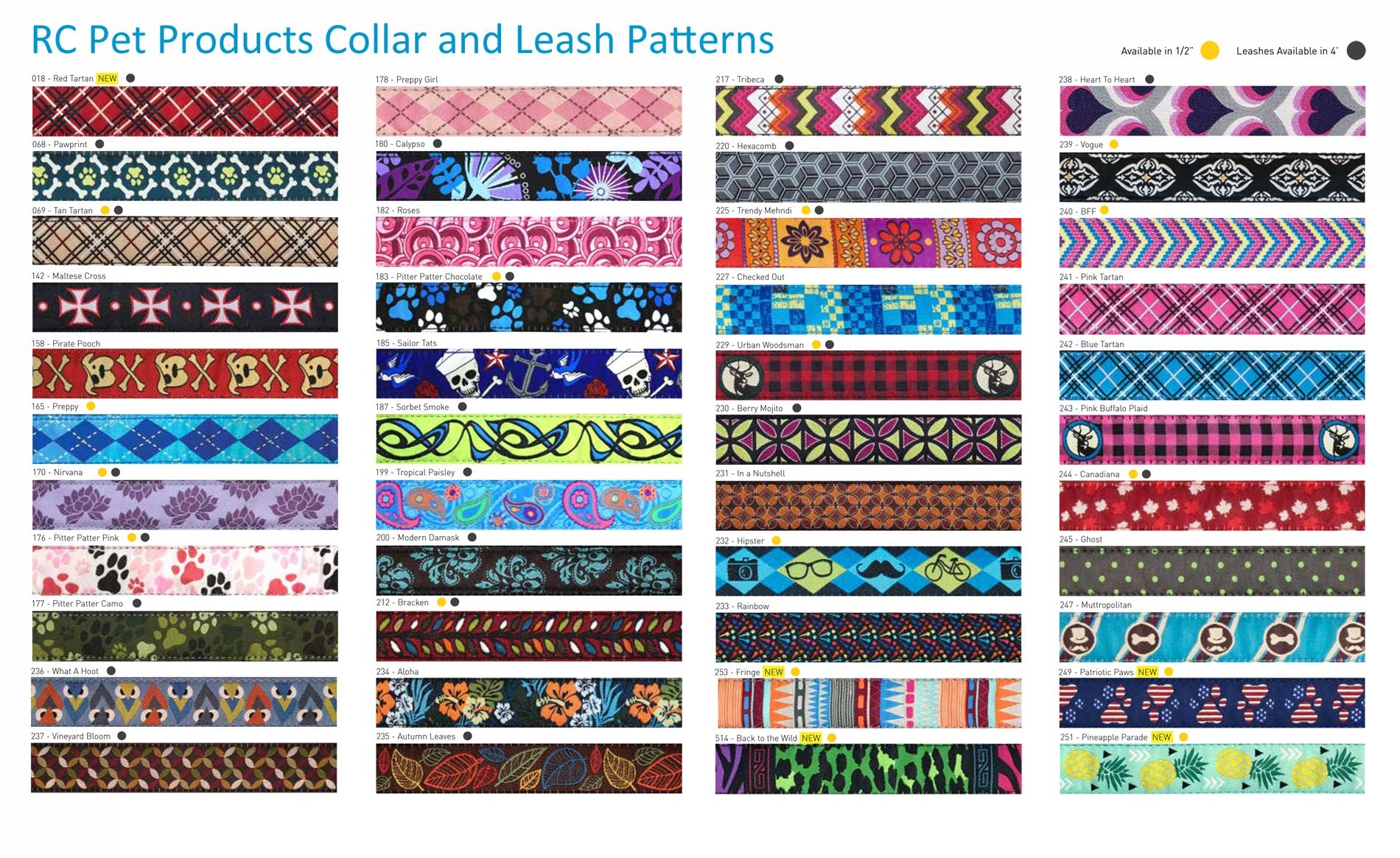 Rc Pets 1' X 6 Ft Dog Leash, Tan Tartan