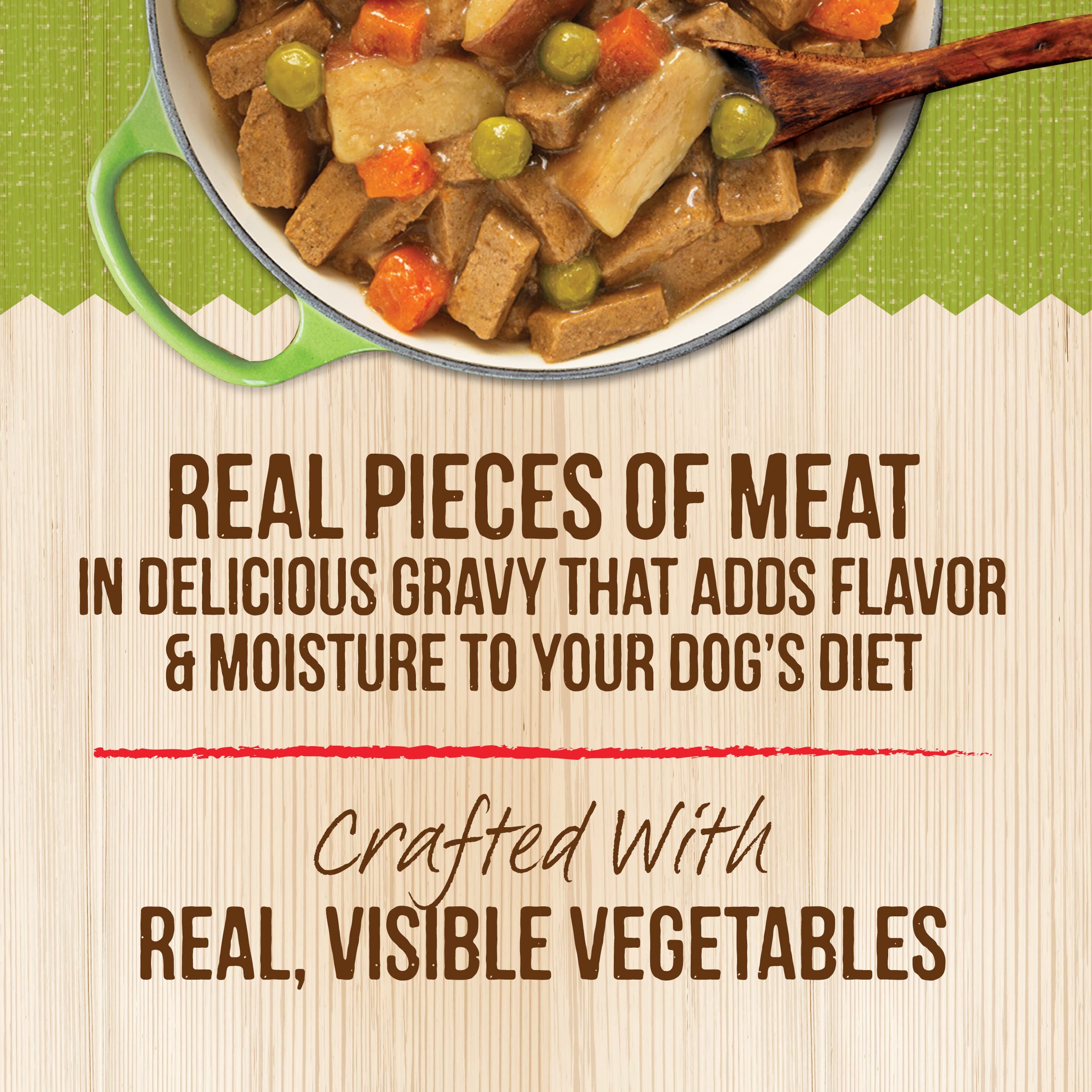 Merrick Kitchen Comforts Healthy Natural Canned Adult Dog Food with Gravy, Shepherds Pie with Lamb and Rice - (Pack of 12) 12.7