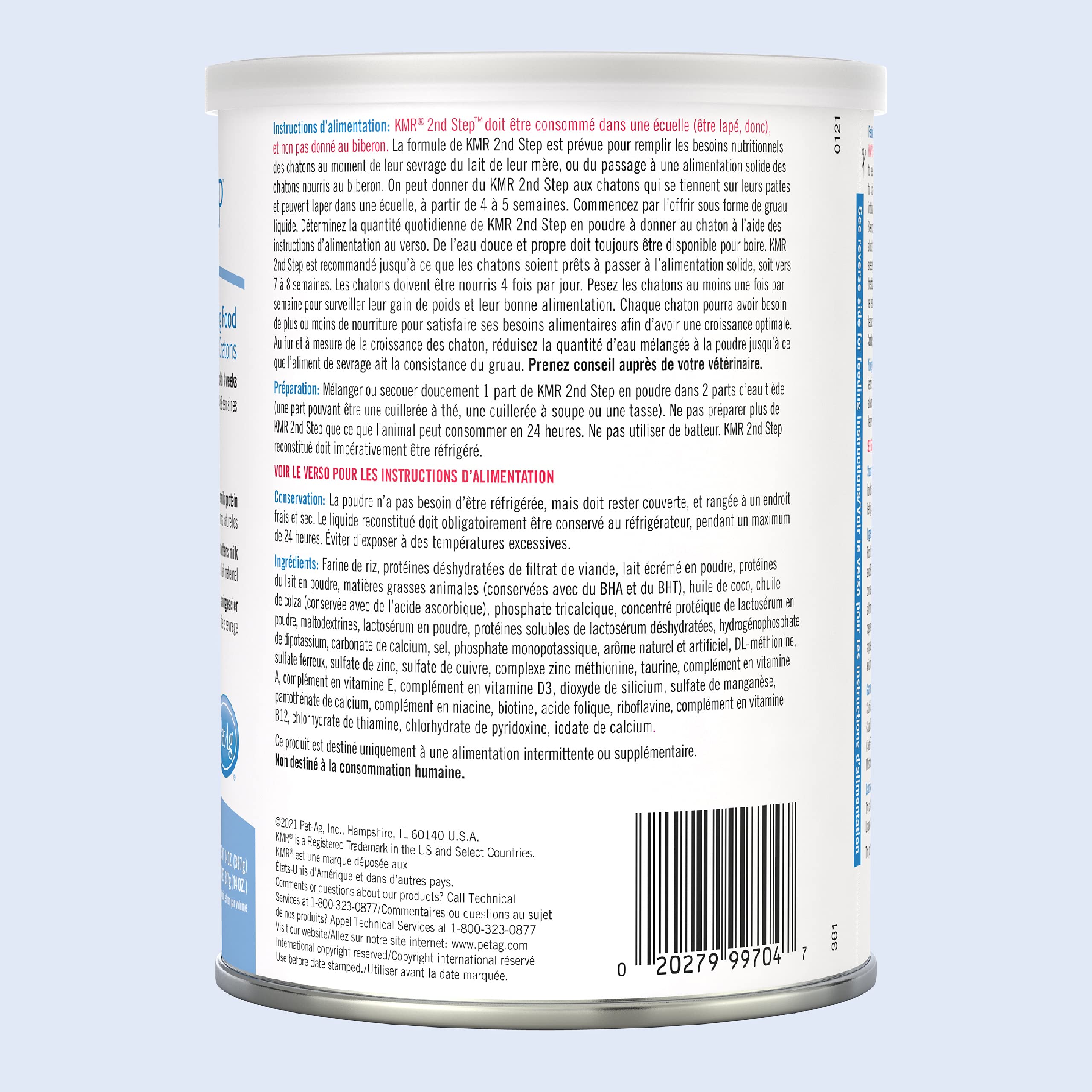 PetAg KMR 2nd Step Kitten Weaning Food - 14 oz - Powdered Kitten Weaning Formula with DHA, Natural Milk Protein, Vitamins & Mine